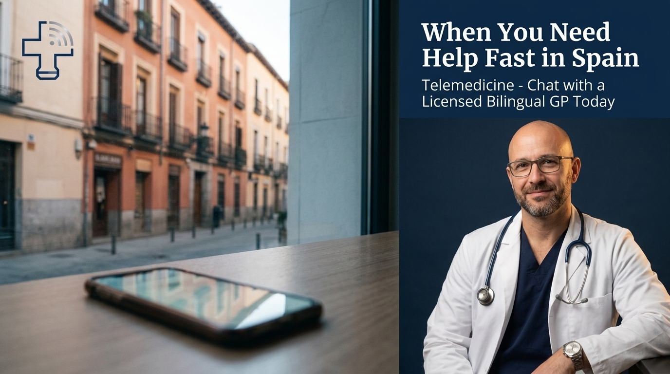 Urgent care near me in Spain: a calm, bilingual path to fast, safe help online