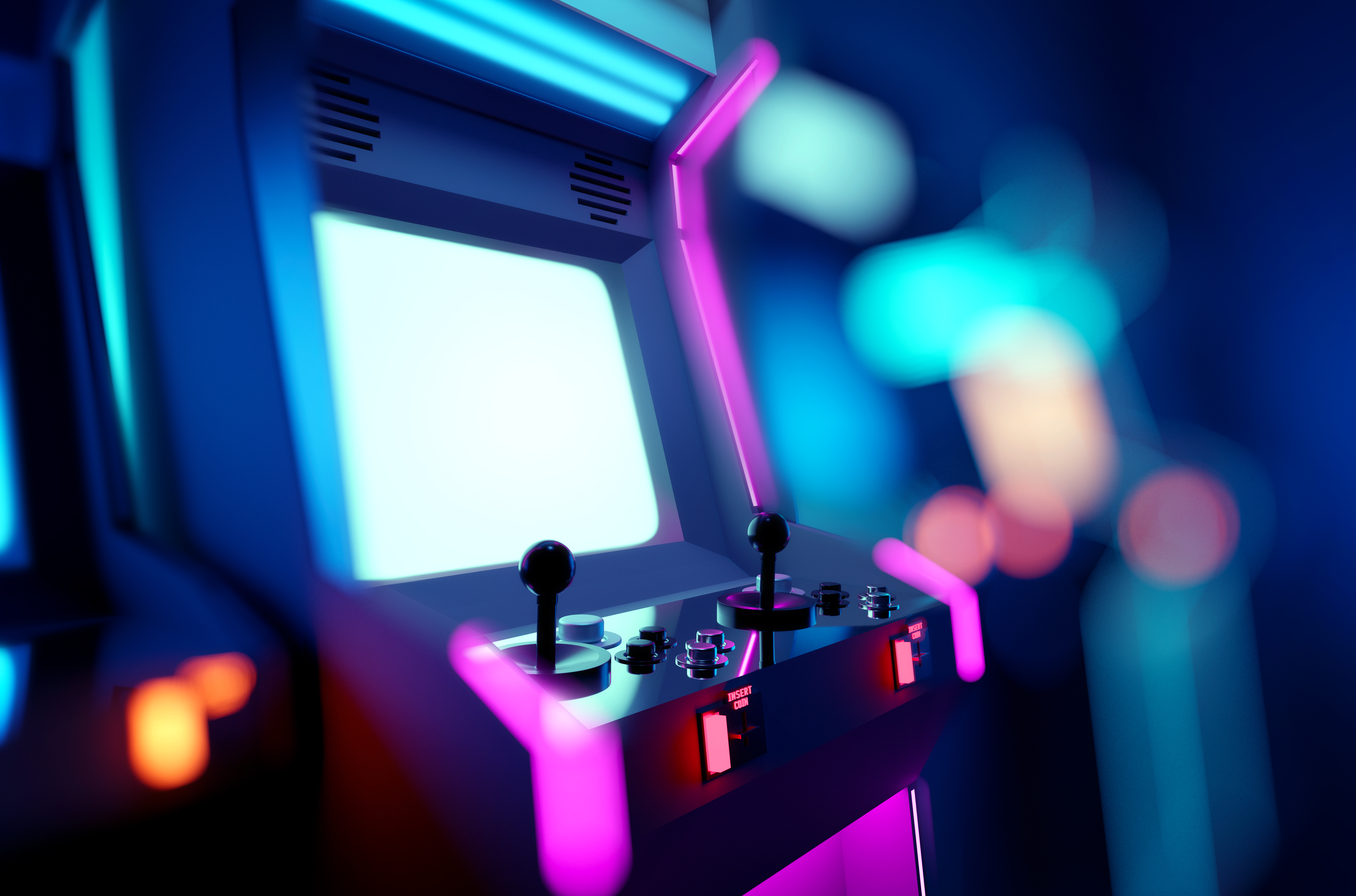 neon retro arcade machines in a games room af004b1b49fa7a4080d3