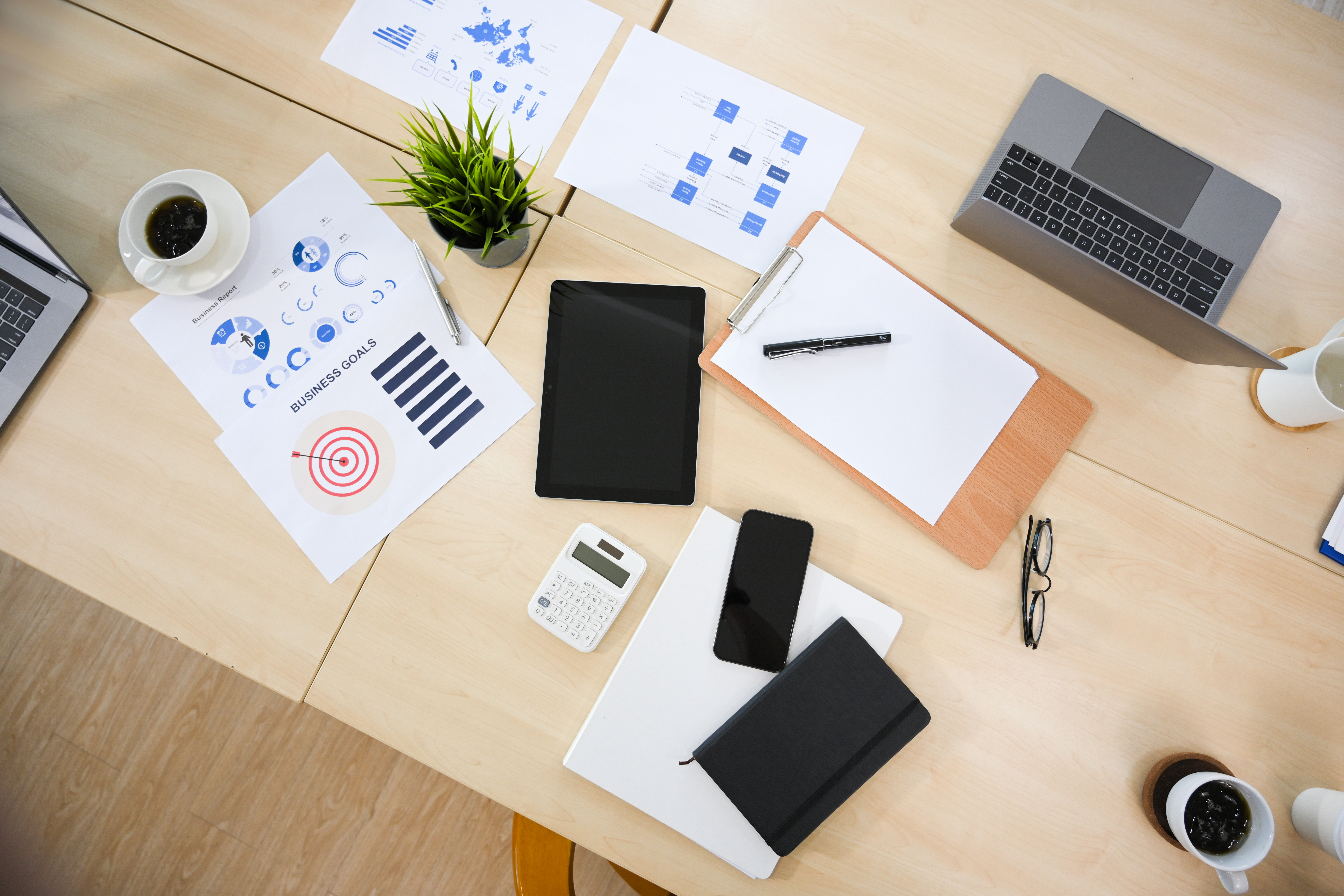 Mastering Social Media Marketing: A Guide to Success with Defyn Digital 54 overhead shot business meeting table or conferenc 0ca43f7c7aef15ae43ed