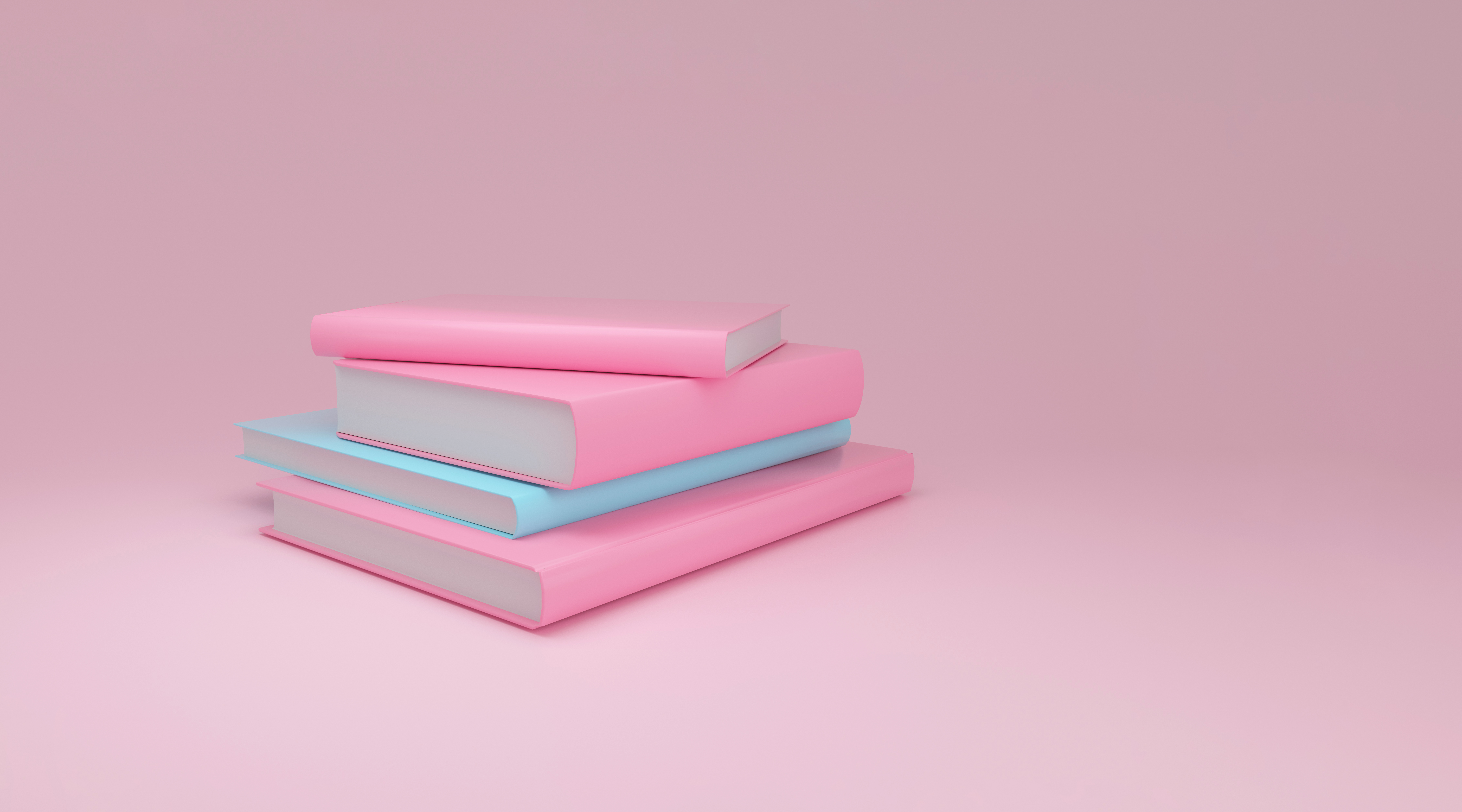 book with pink background