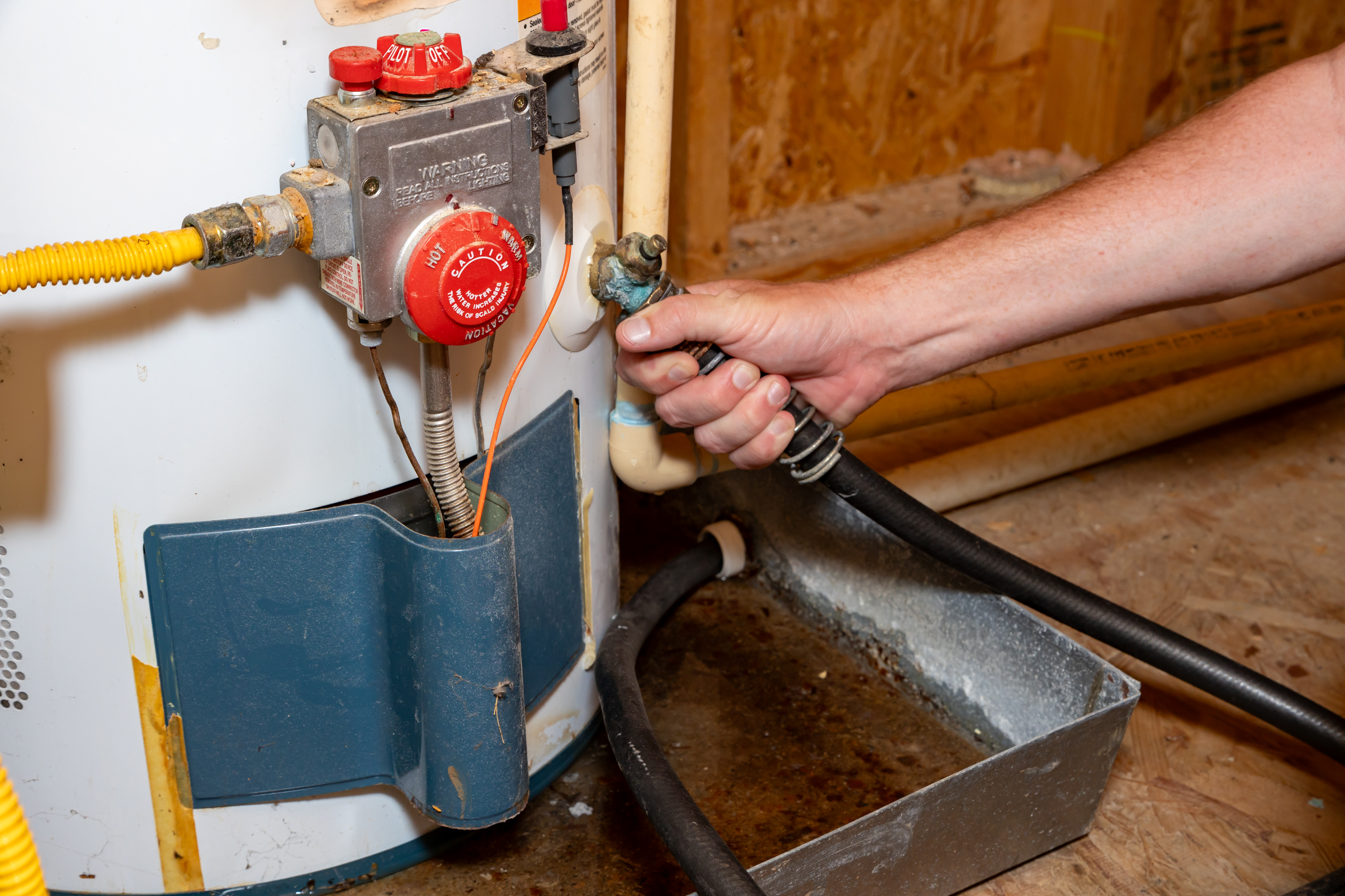 hot water tank dripping