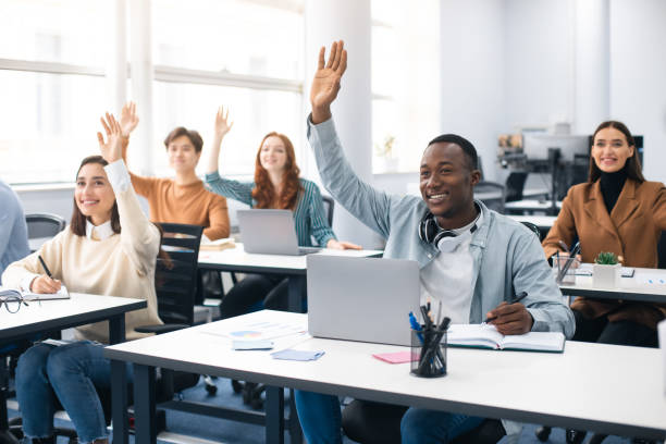 portrait of smiling diverse people raising hands a 5f30a5ecc625b44a028c
