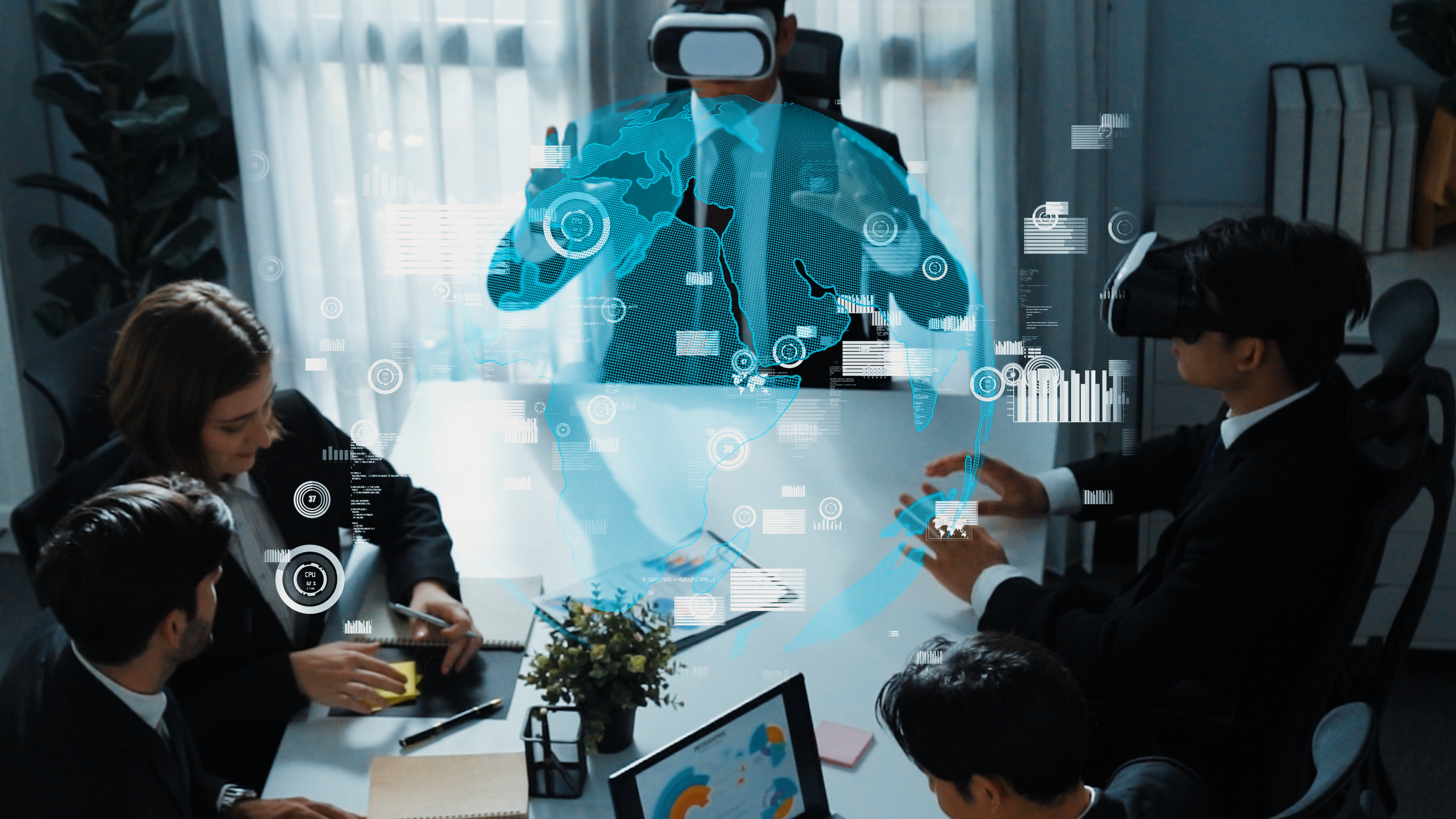 Revolutionise Your Energy Career with Immersive Learning: The GeoModes Advantage 3 project manager using vr glass to connect with glo a46d2b6a78d272095f2c