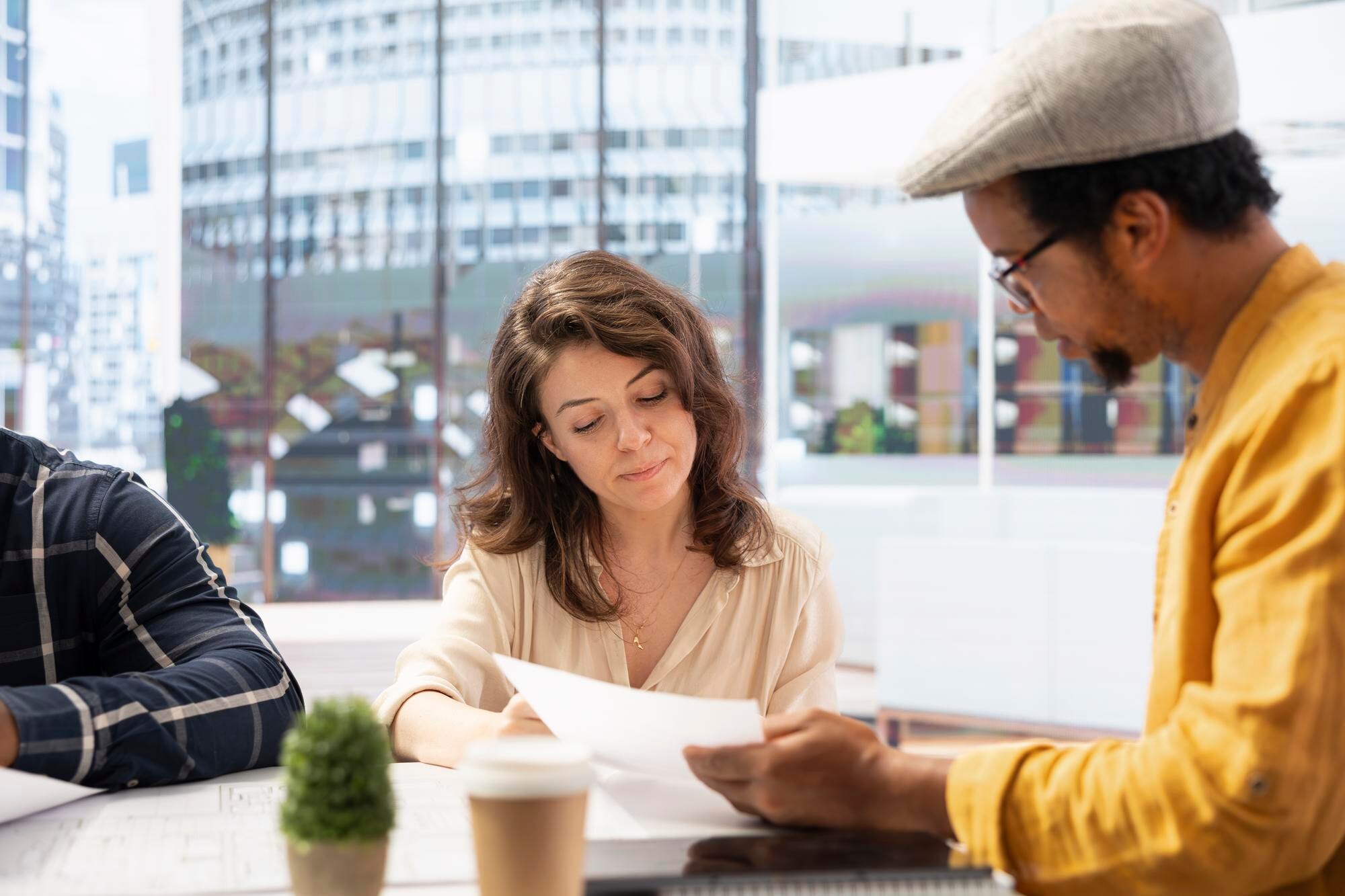 Real Estate Female Agent Advises Clients On Invest 73F8Cd21Df9Af7Cdc3D5