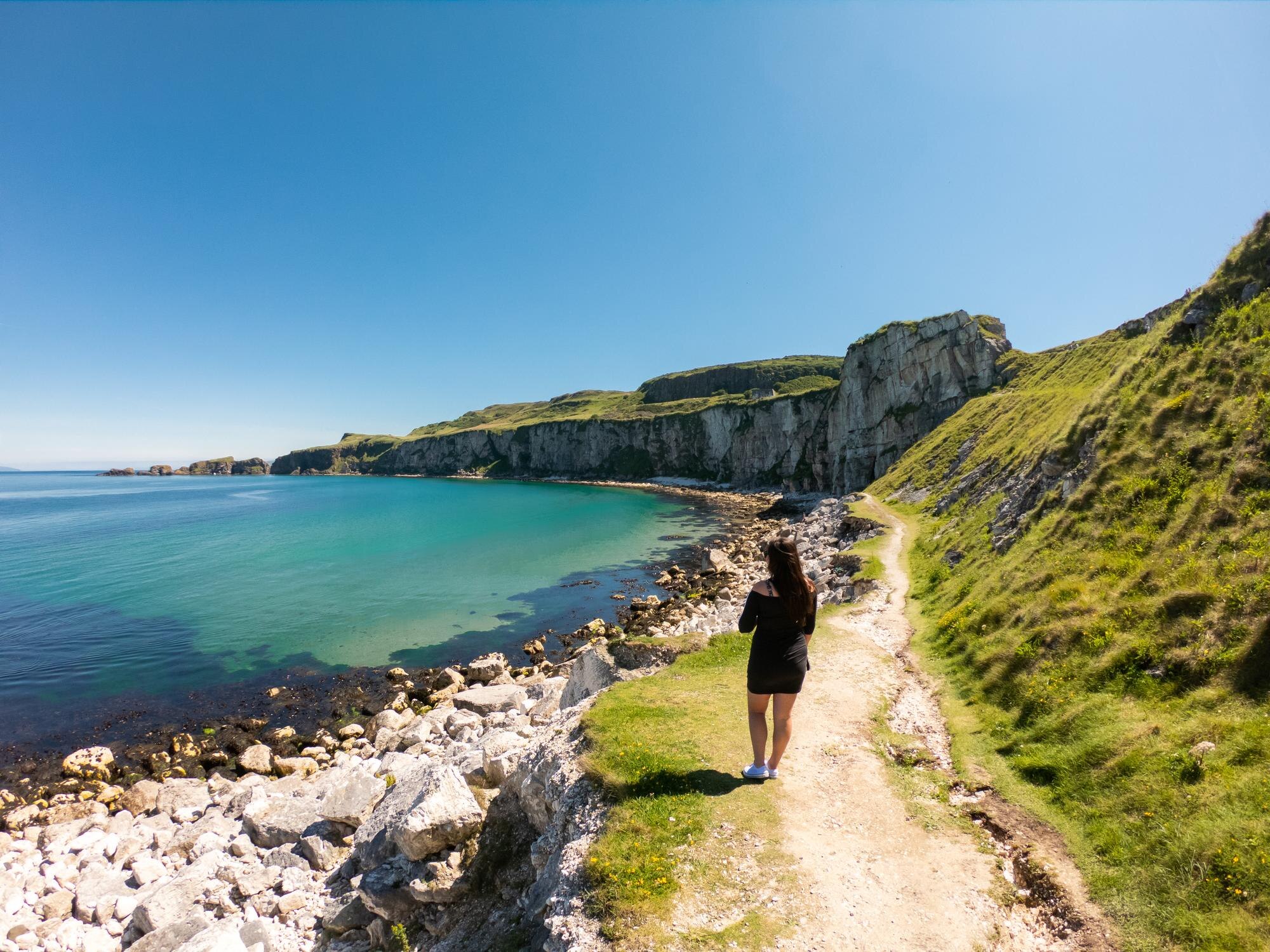 rear view of woman standing on footpath by sea aga 0603cddb6315f31a8dce BTOURS