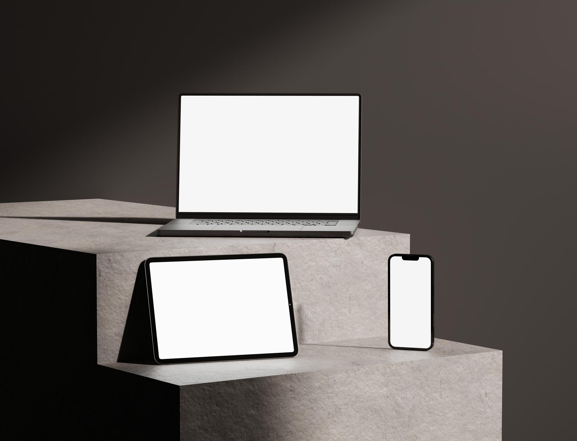 responsive multiple device web app mockup realisti 067294cfc3e6433389aa