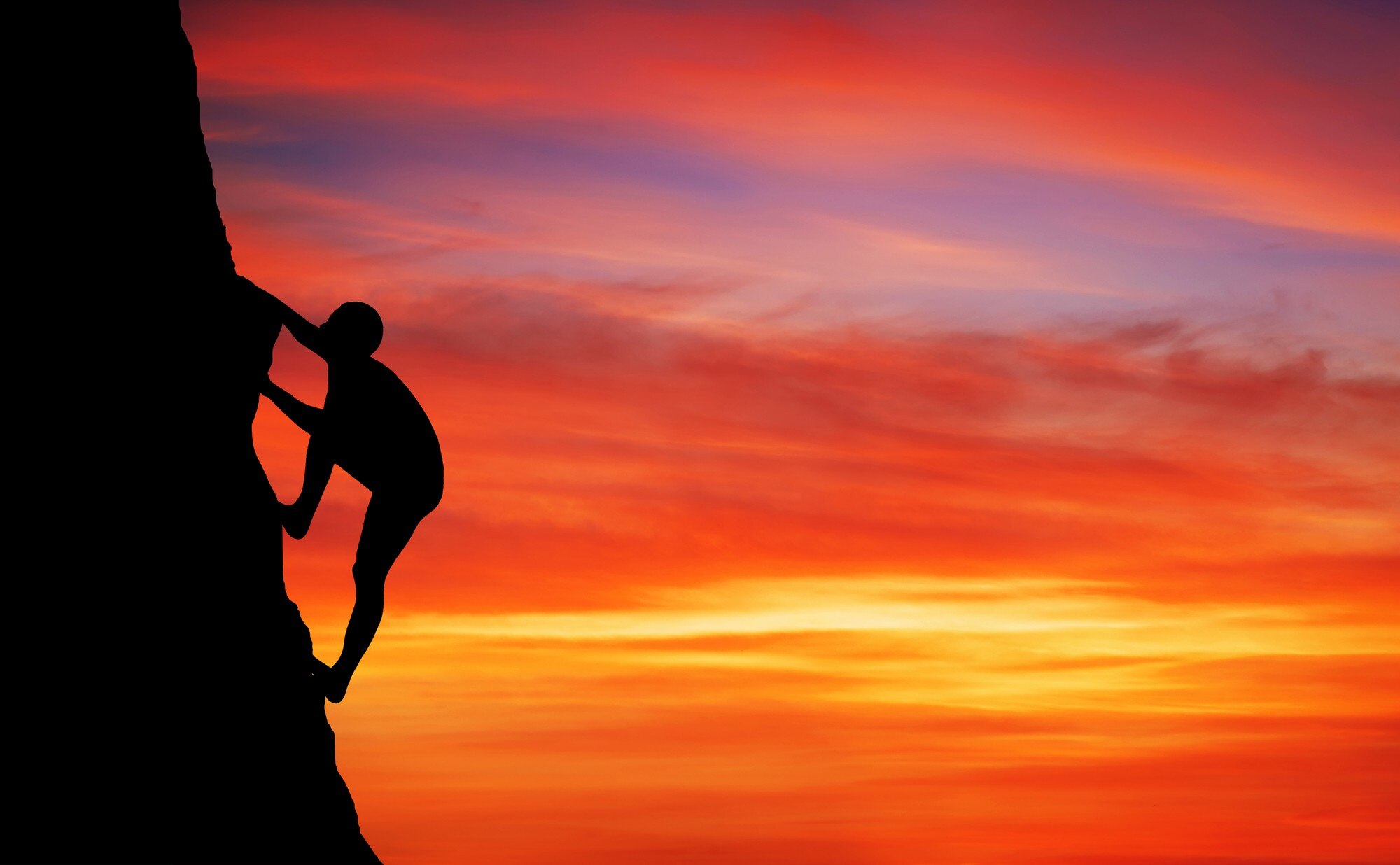 rock climber at sunset background sport and activ 3c919178eb3950367188