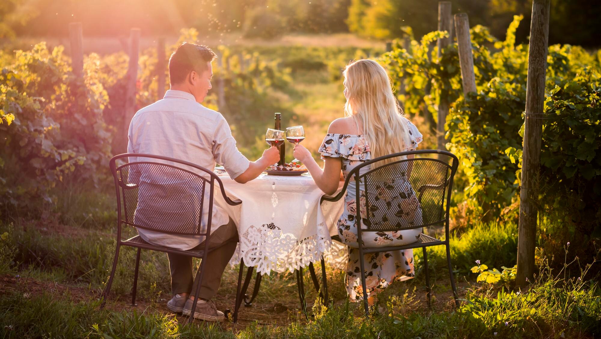 romantic dinner with wine tasting in a place at su b1dfd55028968cccf893