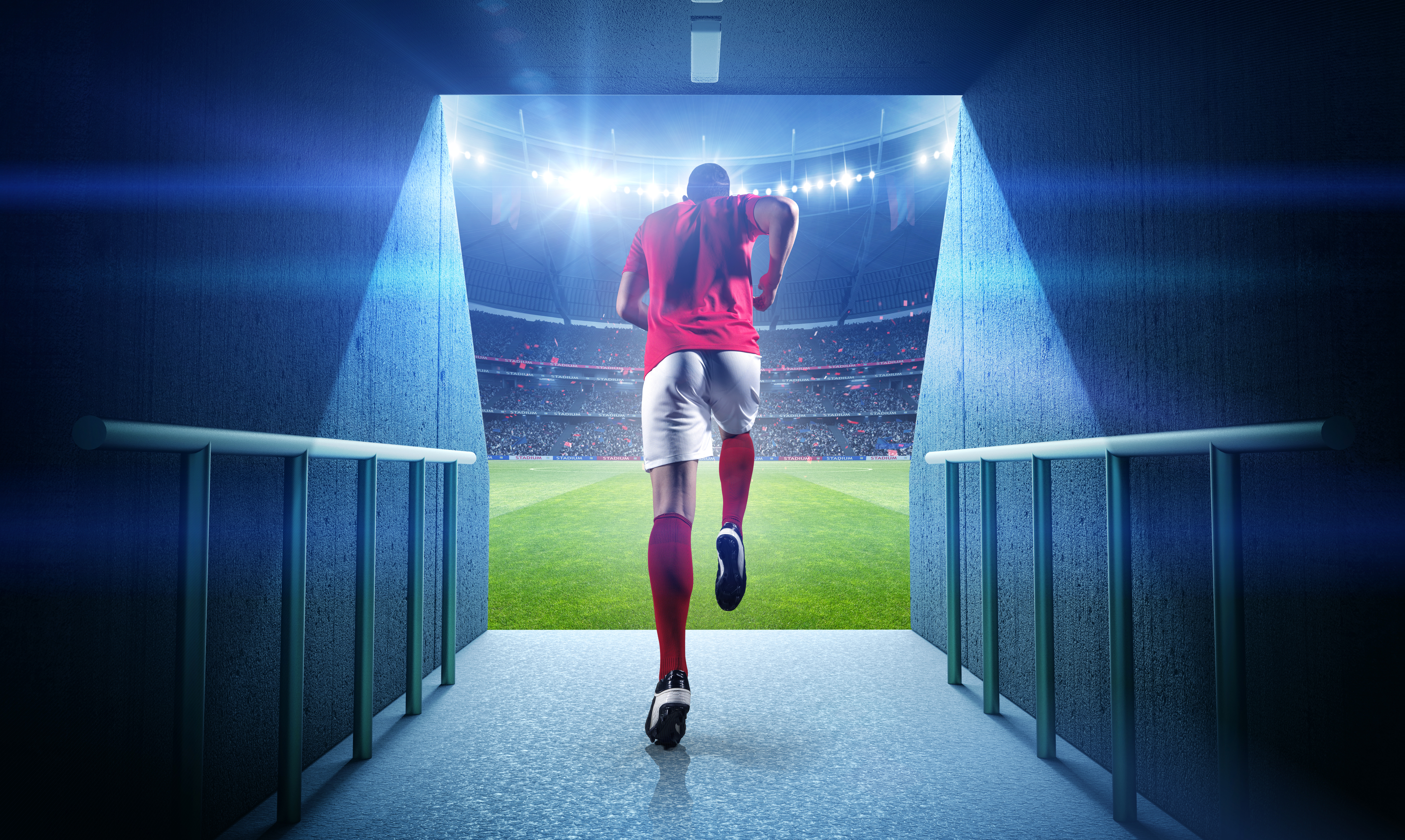 Running Football Player And Stadium 27d01a05b772bc3ed042