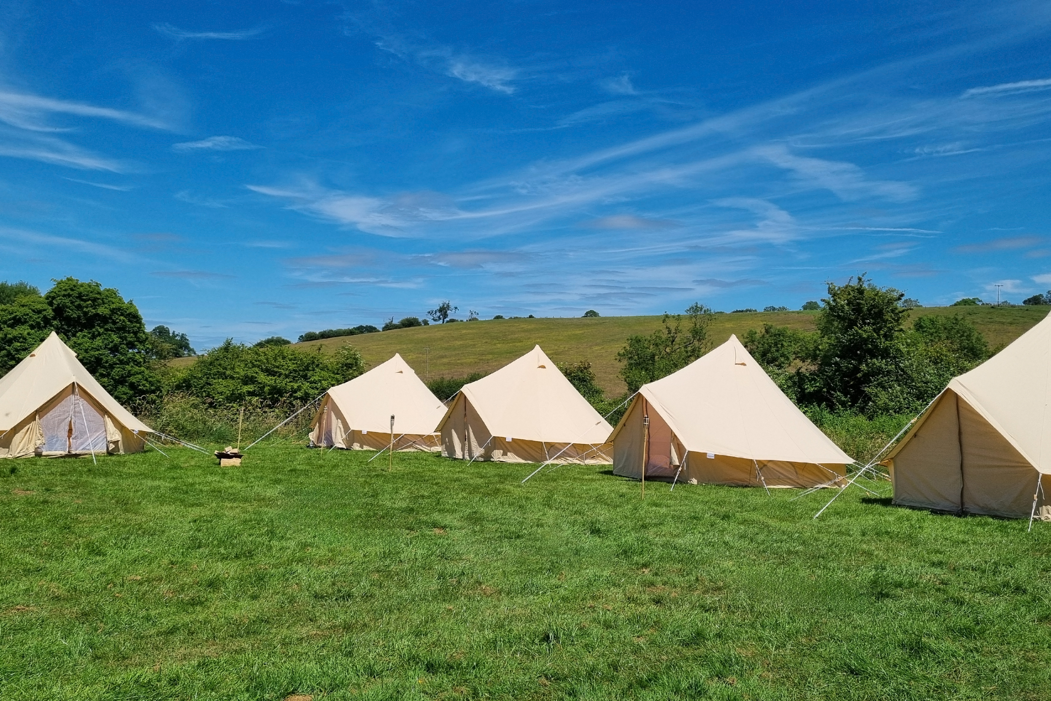 Brilliant Bell Tent Hire - scenic summer glamping tents in idyllic countrysid 7bc5bc50c116ae25a00e