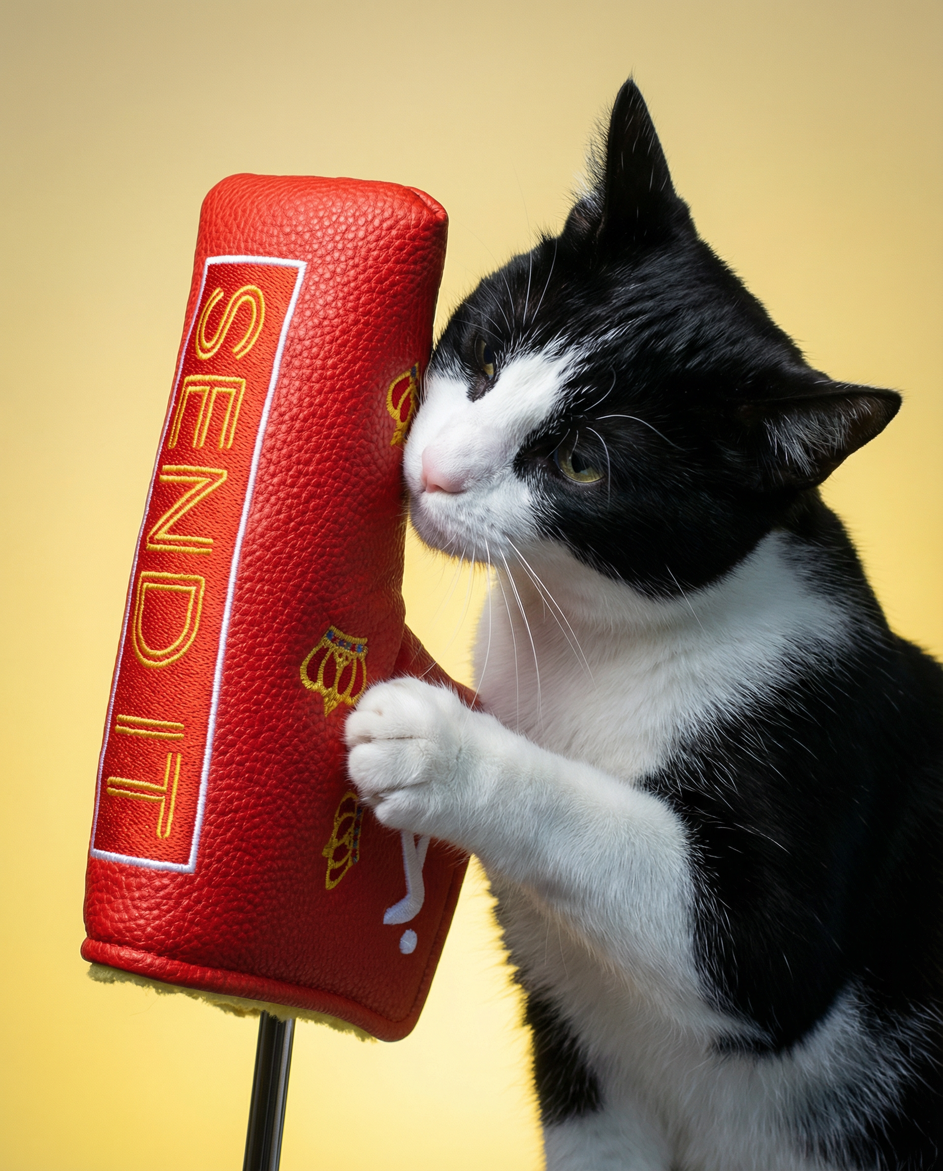 Drops, Drama, and the Fairway: How We Build a Creative Clubhouse 2 send it blade being snuggled by postman pat s black and white cat a6da3e4b408b4853728c