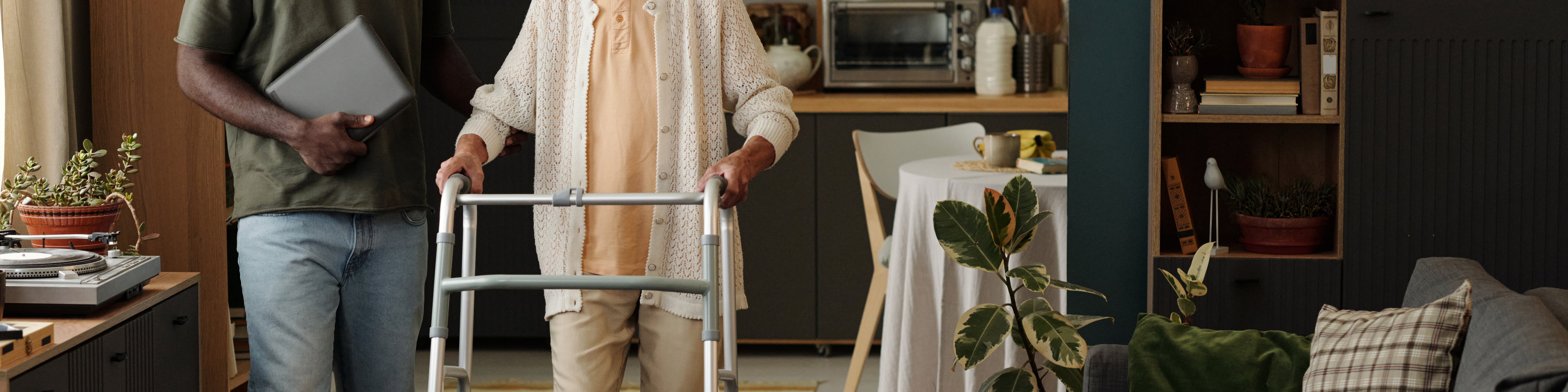 senior caucasian woman walking with walker support 364210980d679c17cbc9