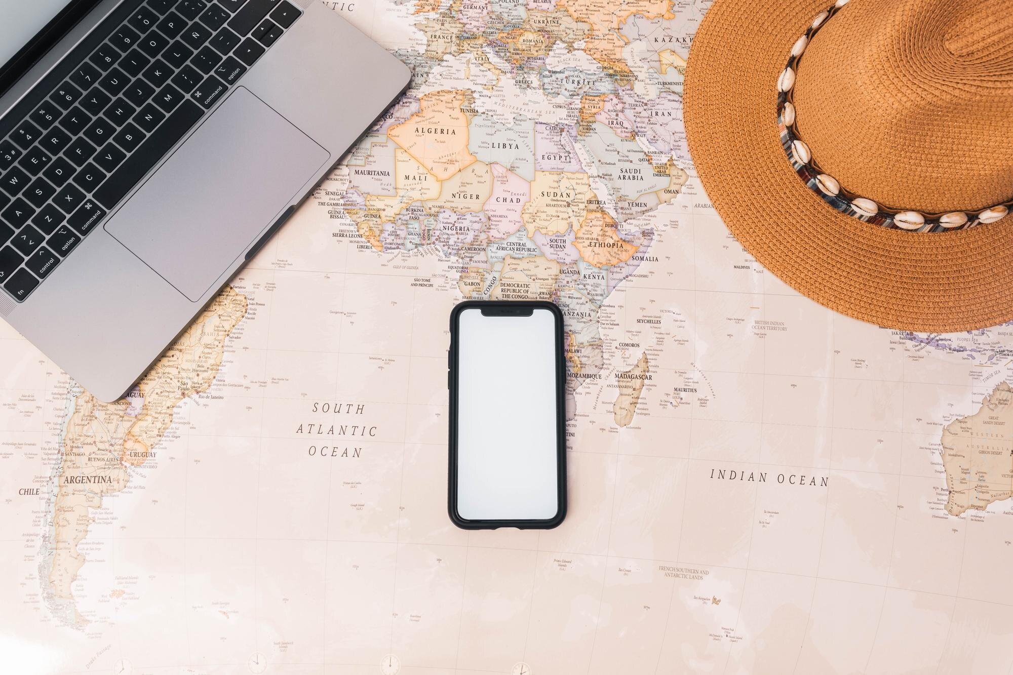 smartphone with white screen for copy space in wor 692285dc9fd166894f21