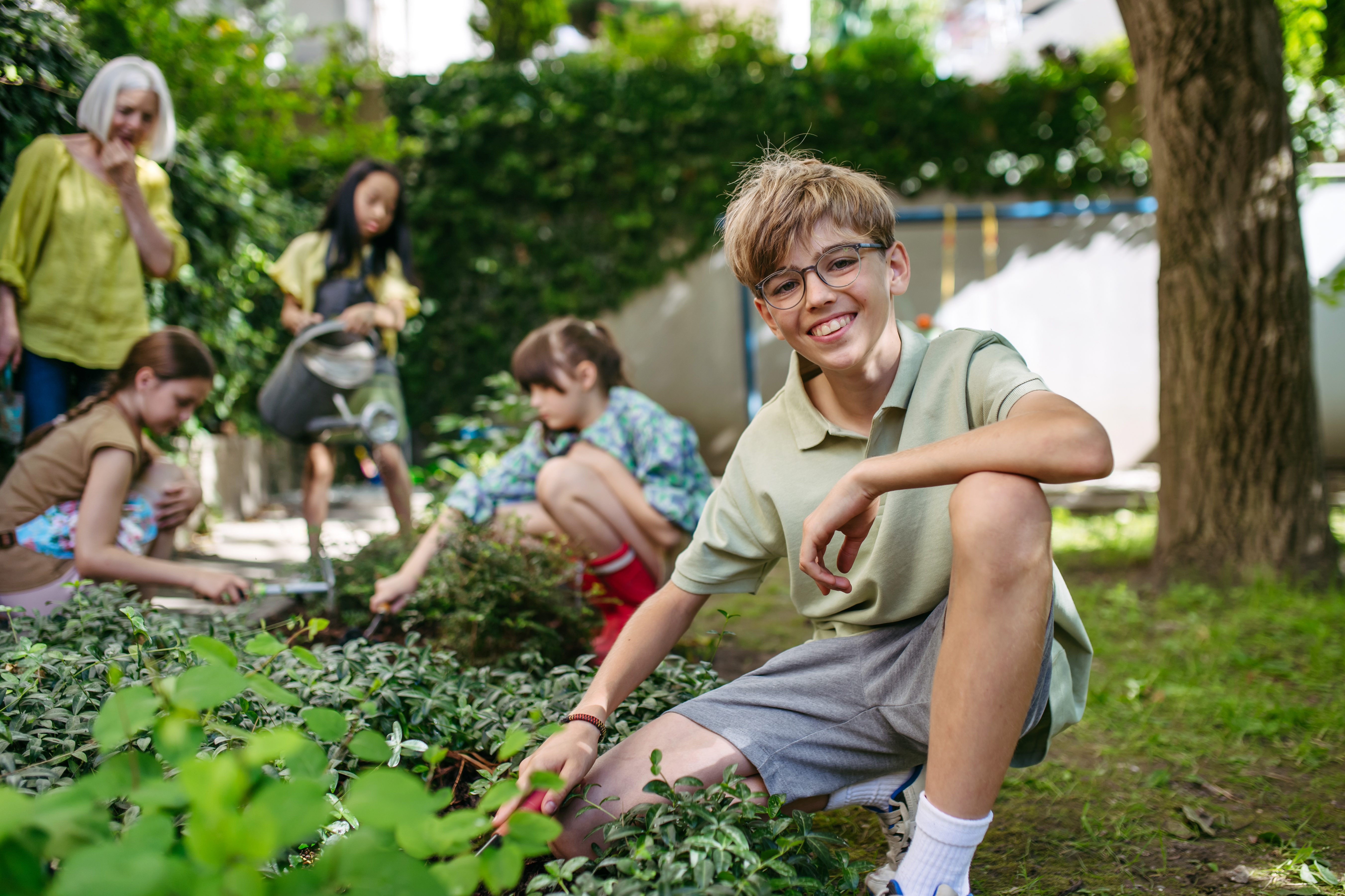 Sow Seeds of Change: Support Our School Garden Build! Students And Female Teacher At Outdoor Sustainable 5acab7d78643daa26960