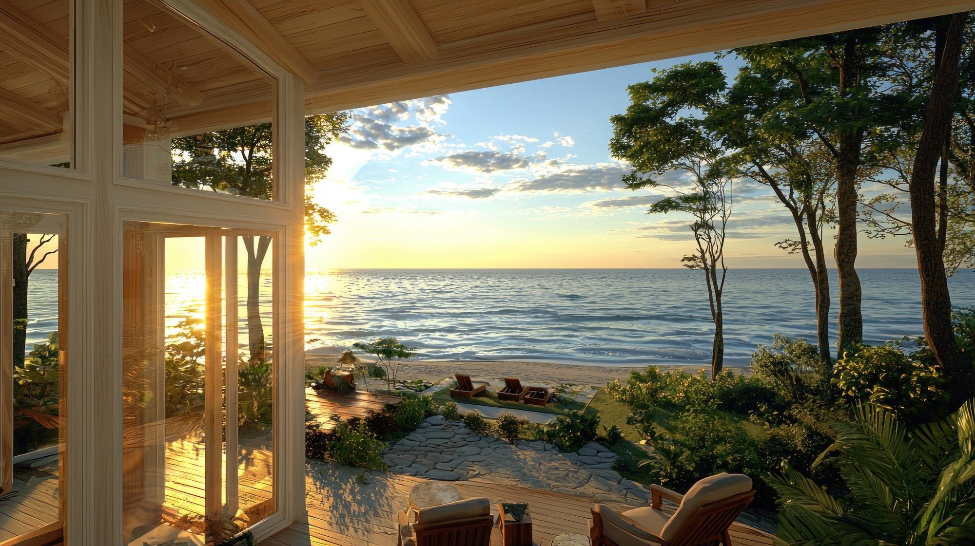 sunset beach house serene coastal view from a luxu f1a8cfc133629550ef04 BTOURS