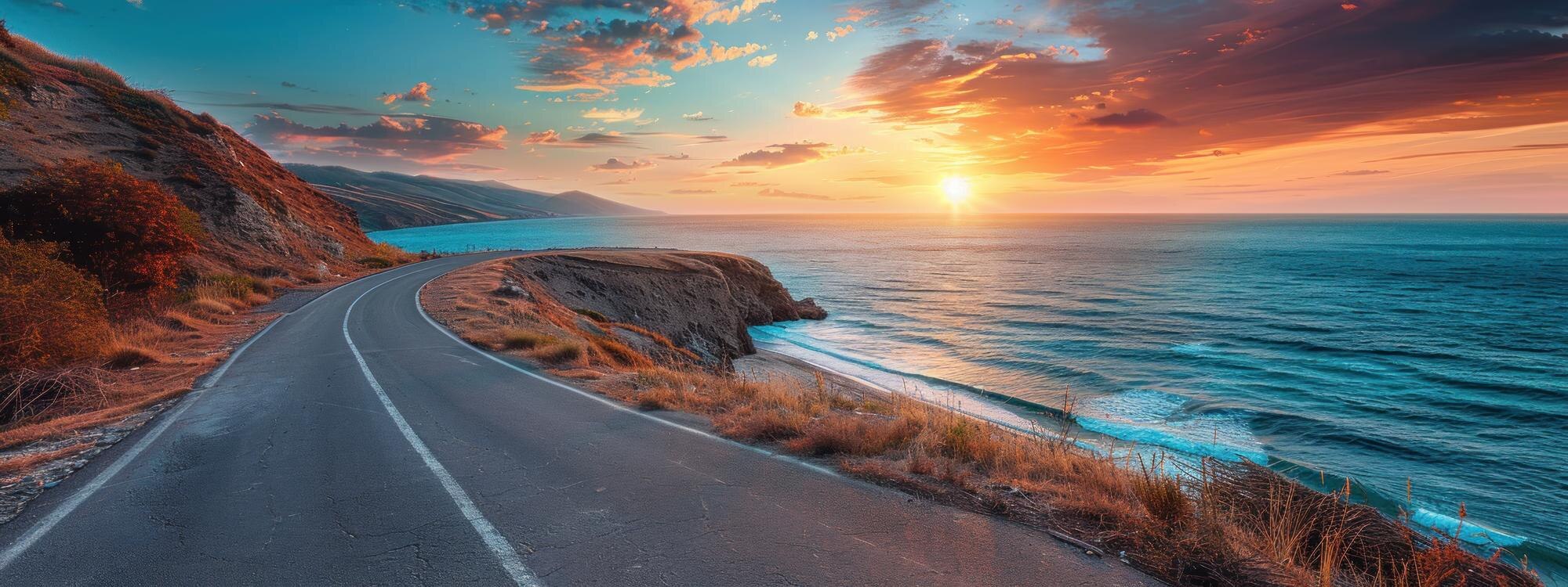 sunset coastal drive with serene ocean view 64a127bf114a2b35227f BTOURS