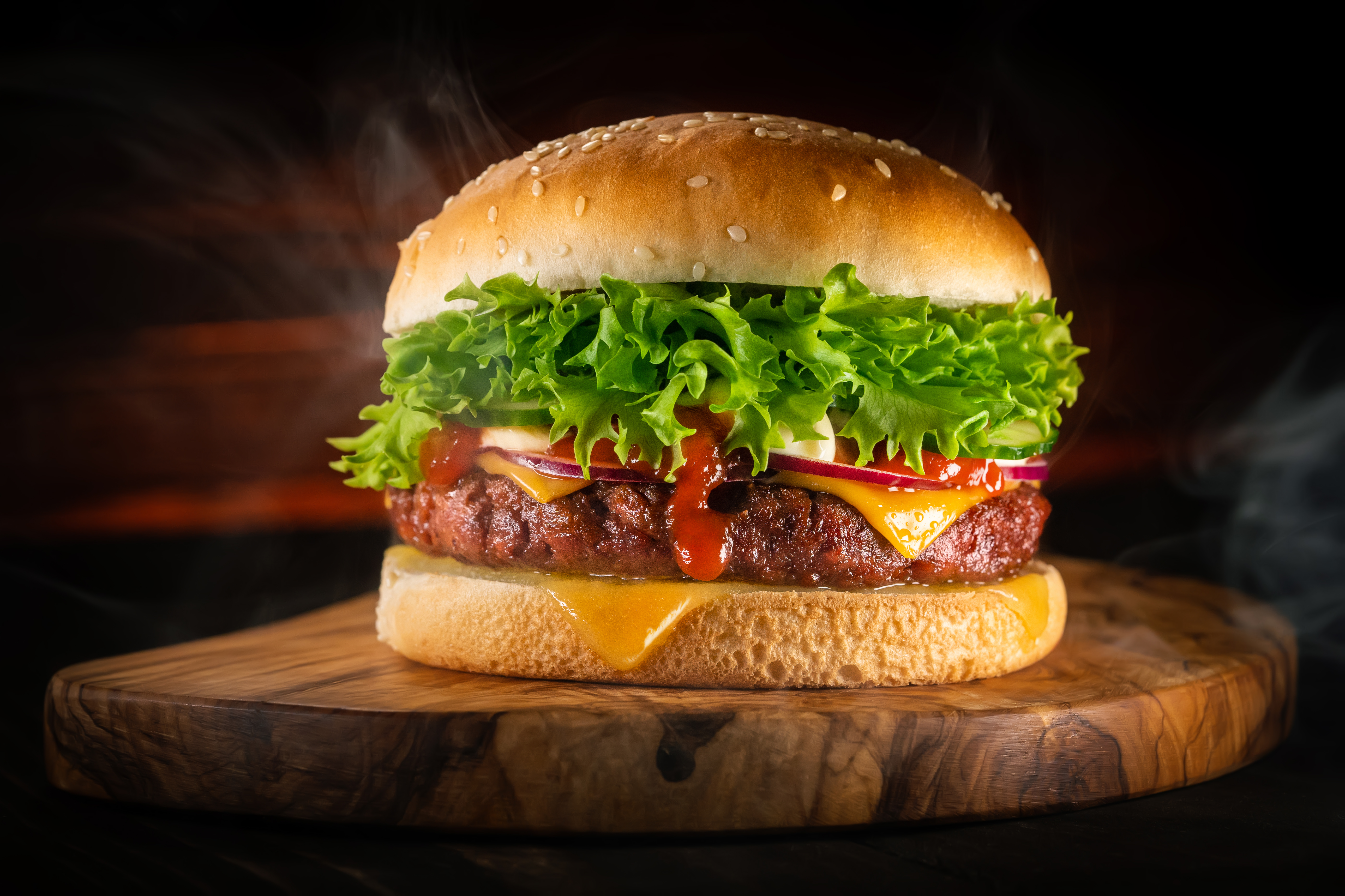 The Secret to Delicious Fast Food: Char-Broiled Goodness at Jubilee Juice & Grill! 3 tasty burger with smoke fast food concept fresh 6222e3cb21d340300053