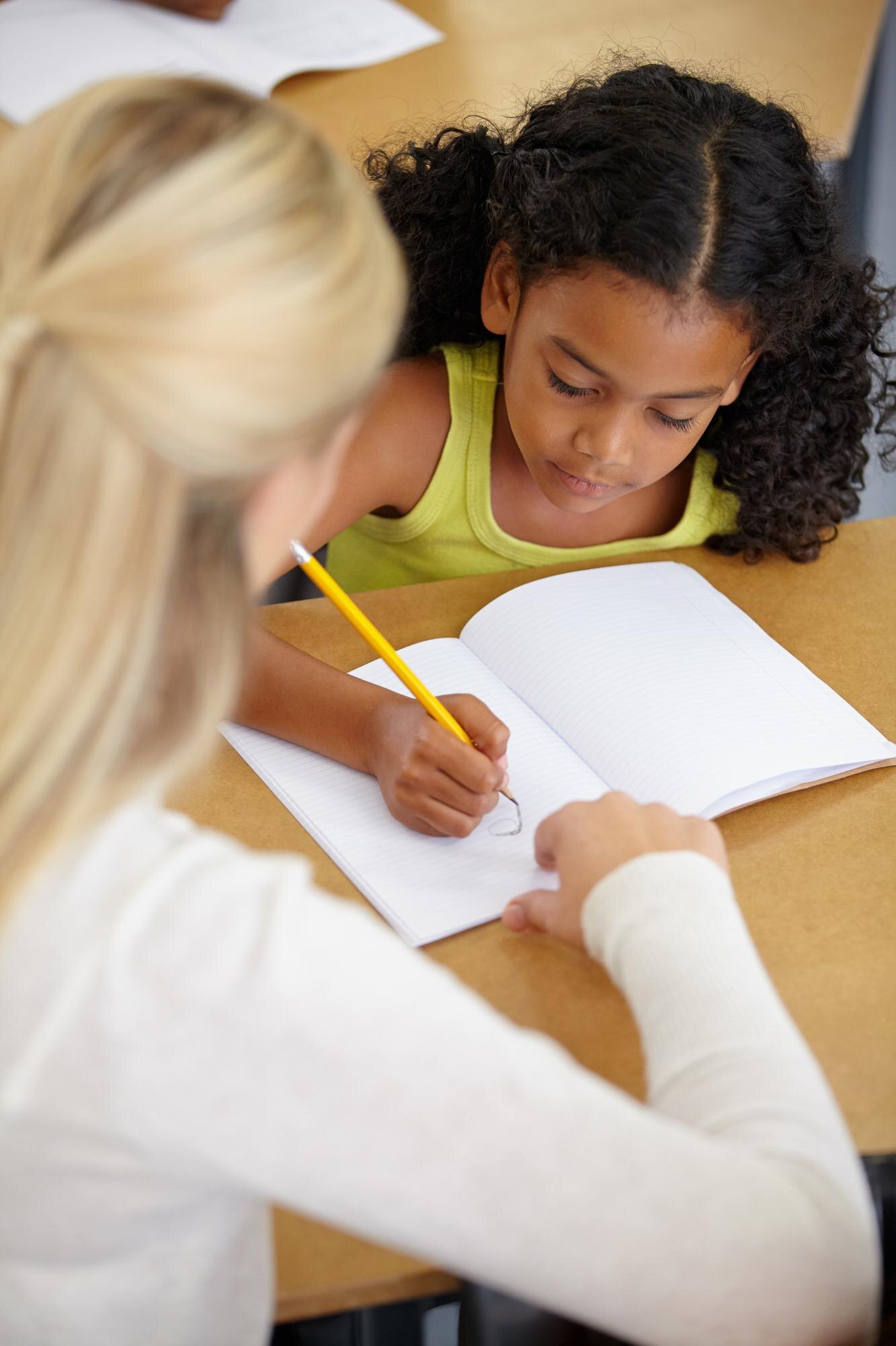 Teacher Help Child Education And Writing In Notebo 75d76b05c45404515ec4