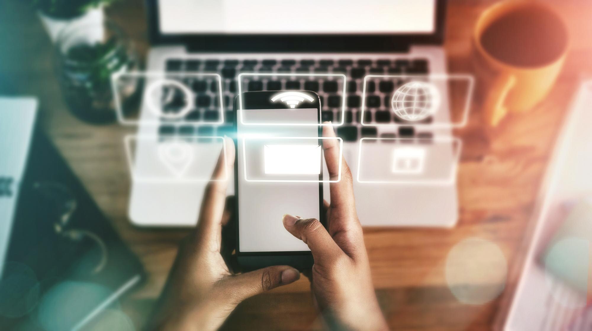 technology abstract digital hologram and hands wit b0406cc133aa0742c5de