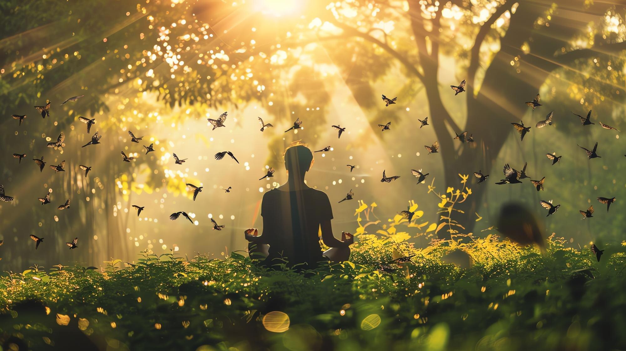 Mindful Money: How Mindfulness Transforms Financial Decision-Making 2 the image is of a person sitting in a yoga pose in da70b38738d7c4282445