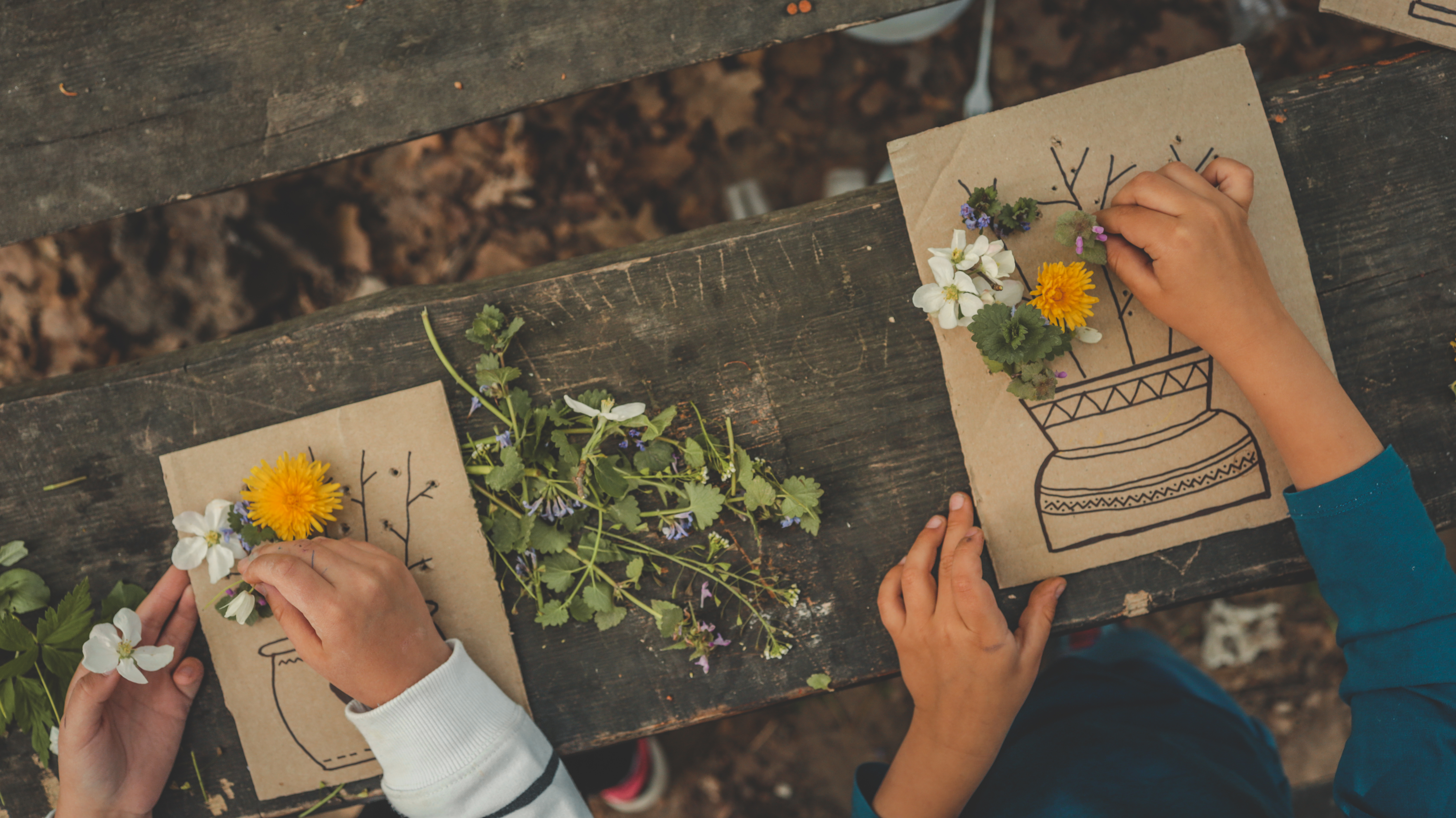 spring nature crafts recycled materials
