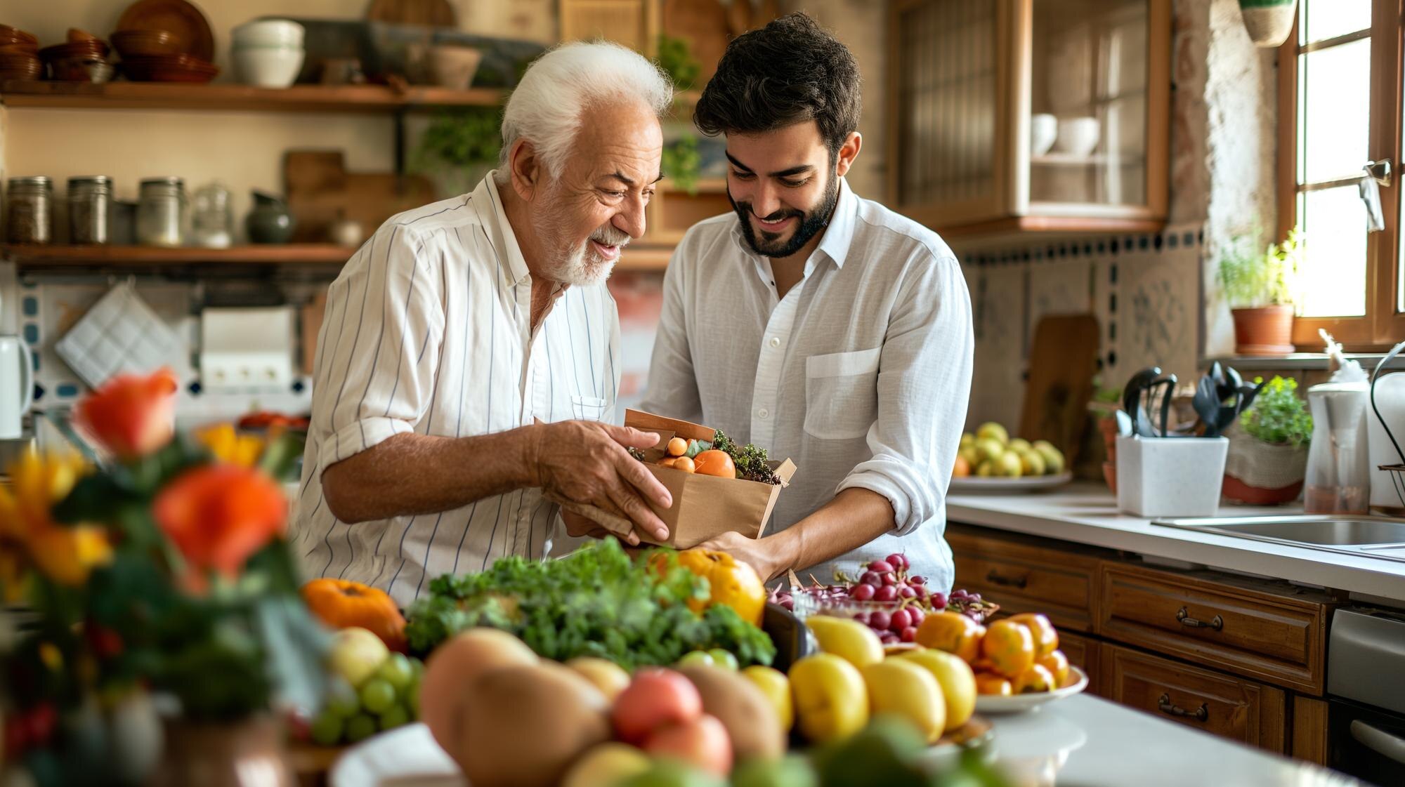 Featured image: Two men are standing in front of a table full of v-d622c8ea68405c85431a