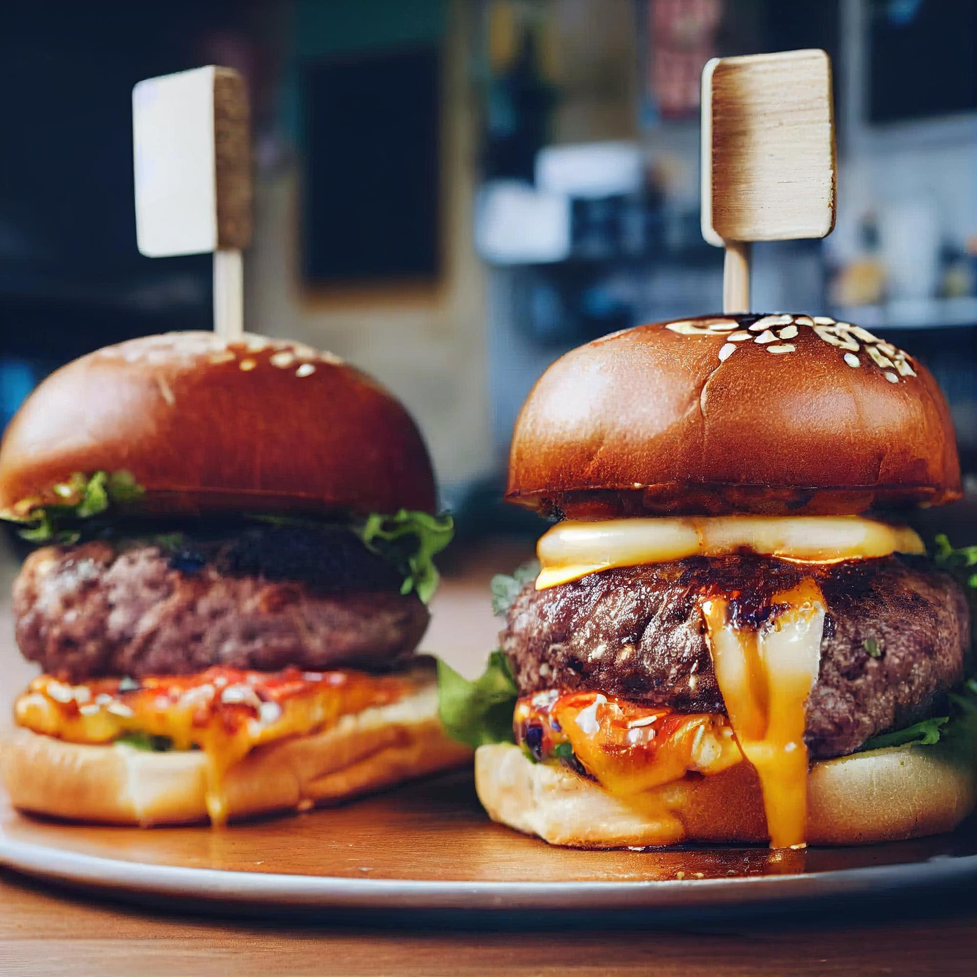 Family-Owned, Flavor-Driven: How Jubilee Juice & Grill Delivers Unmatched Quality and Care—Every Day! 1 two tasty burger on blurred background 9c1a262c42d359b4fa68