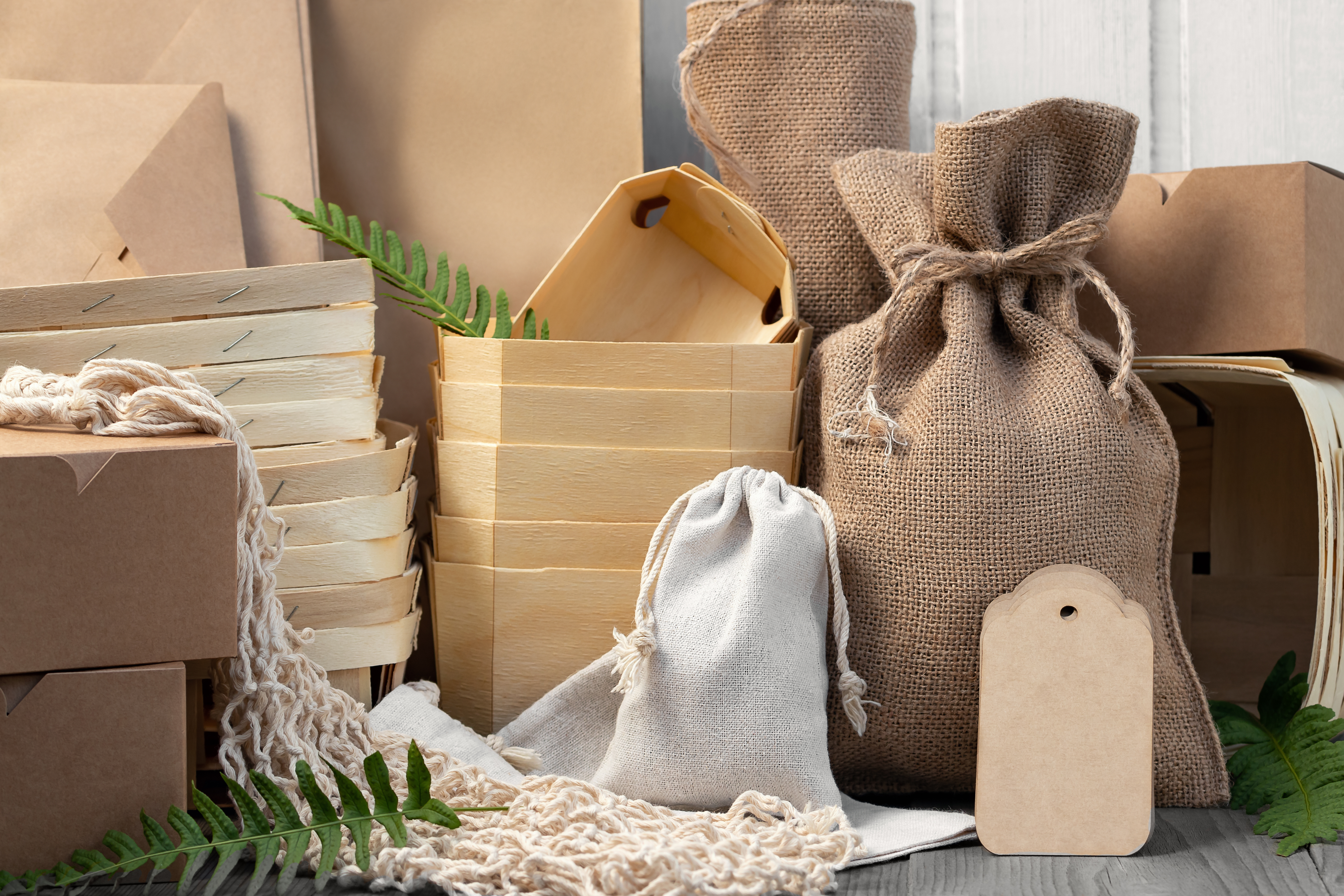 various eco friendly packaging made from natural r 615940fada33c25afc30