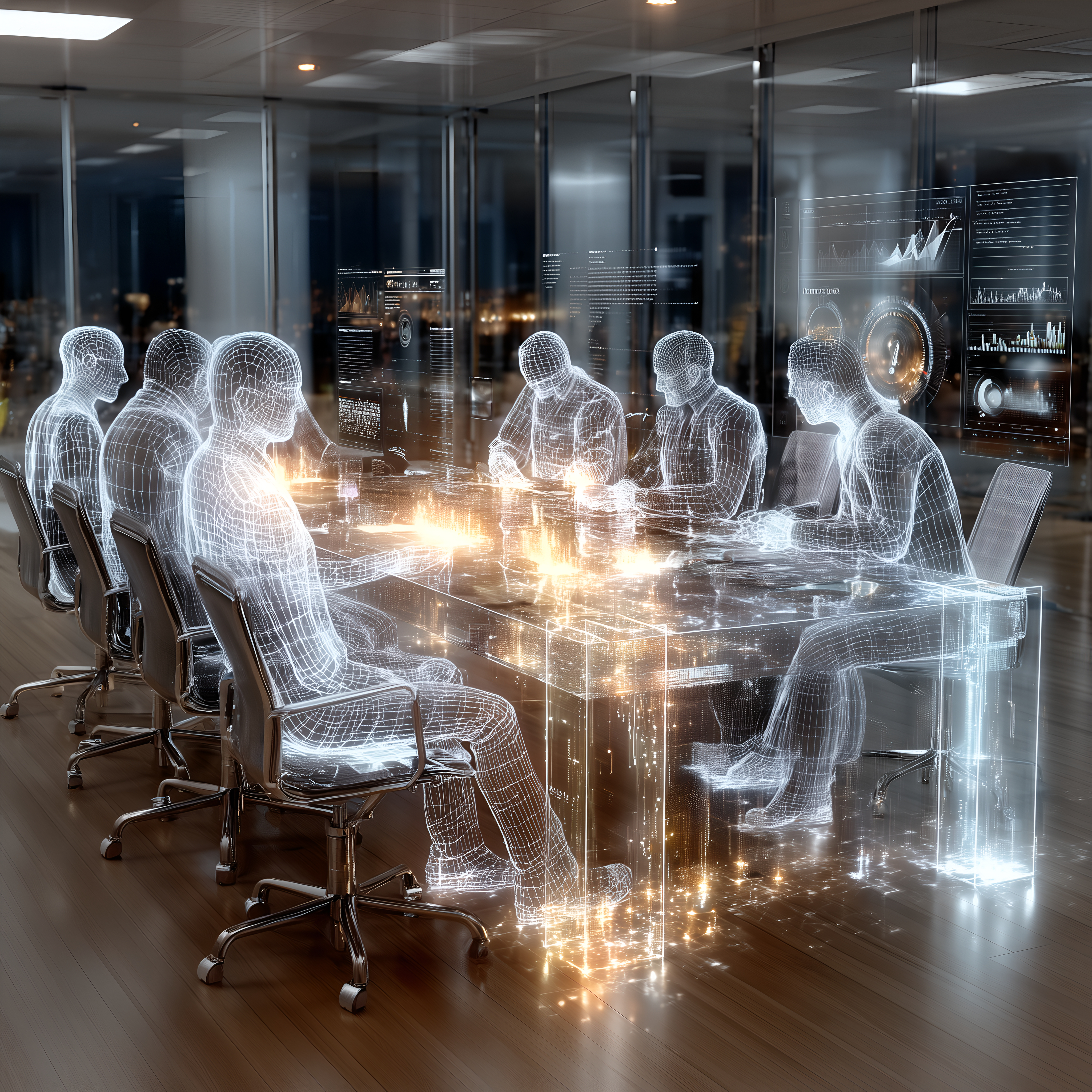 virtual holographic meeting with digital avatars i 27d2b5da513bc043383c