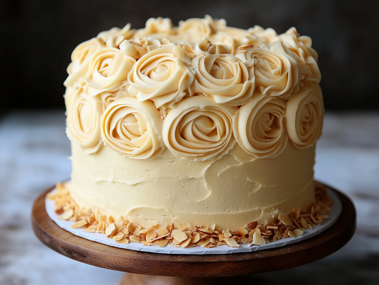 warkitten a three layer cake frosted with almond buttercream 8704ddd9 b149 4dd5 8154 750424092103 3 211cb05b89272178ec19