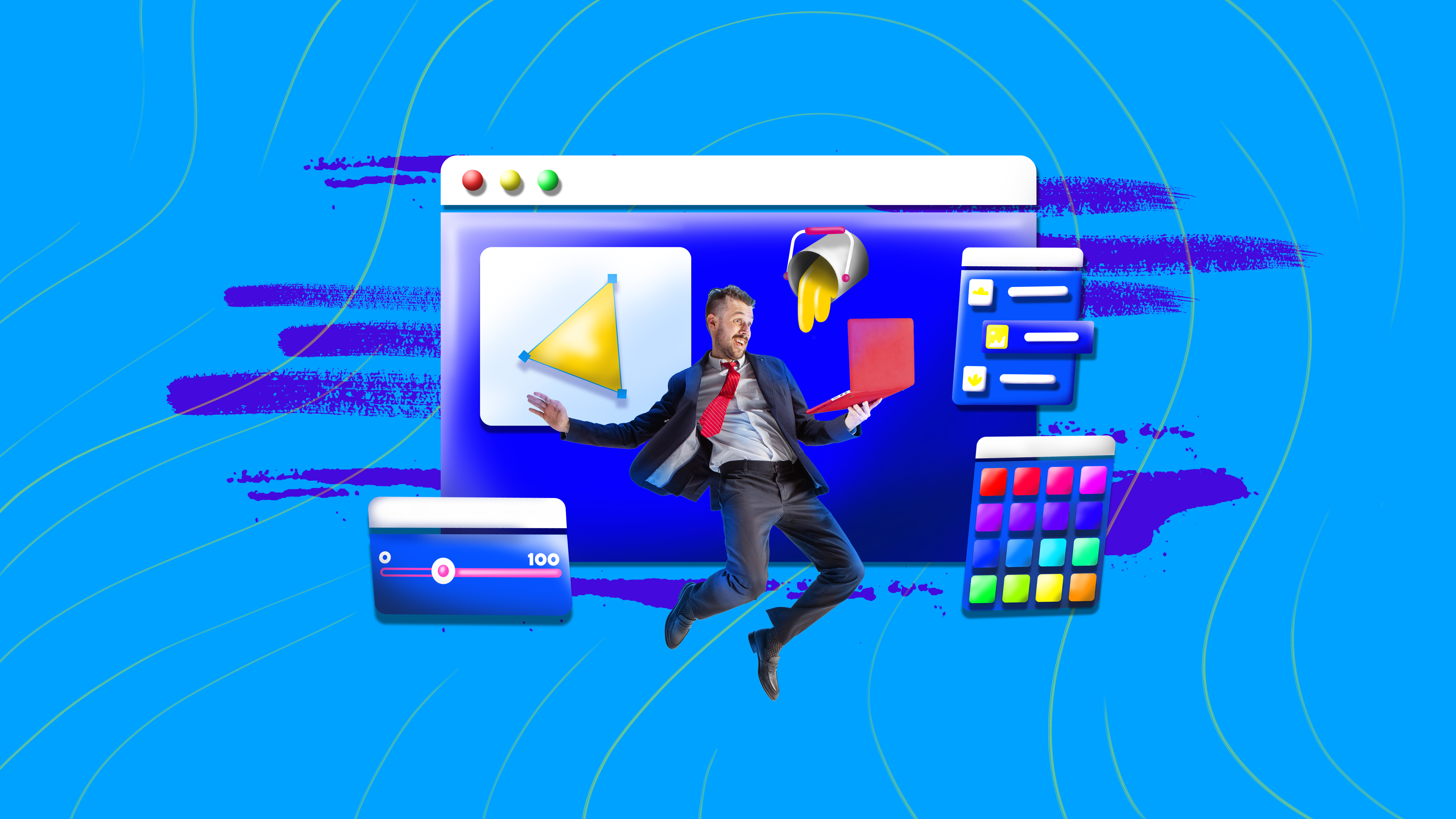 web and graphic designer man working on laptop c 2d4bf9b8f1d603a19733