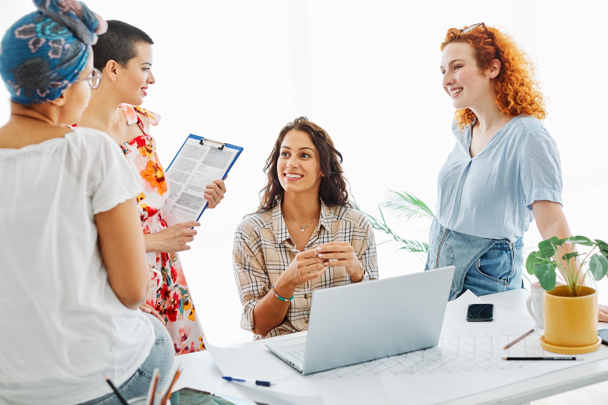 The Secret Sauce to Travel Business Success: Mentorship! 1 woman girl laptop meeting business office student ab0e78b9f5022395871c