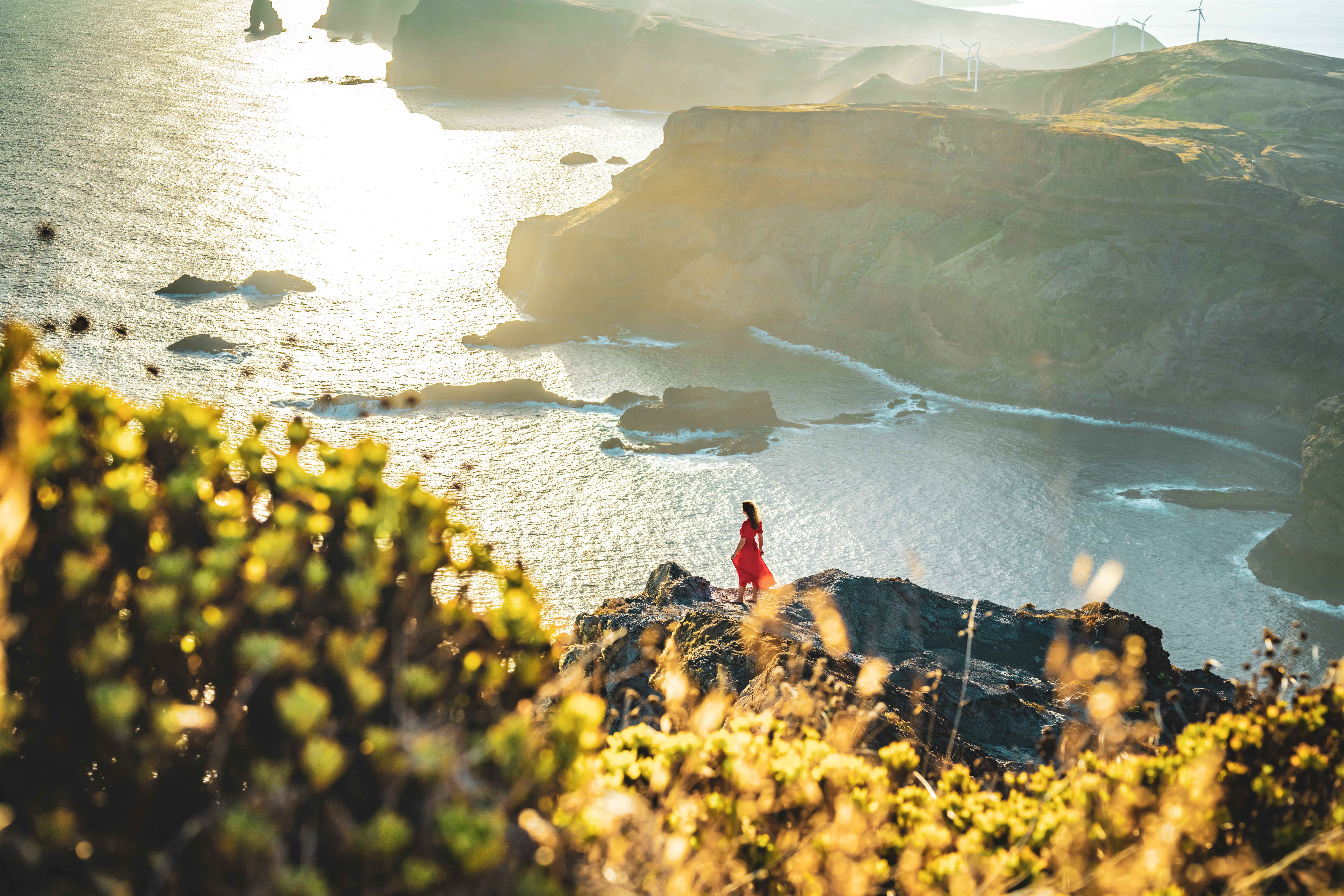 woman in red dress enjoys panoramic view from stee 5f81d64992057e26f477 BTOURS