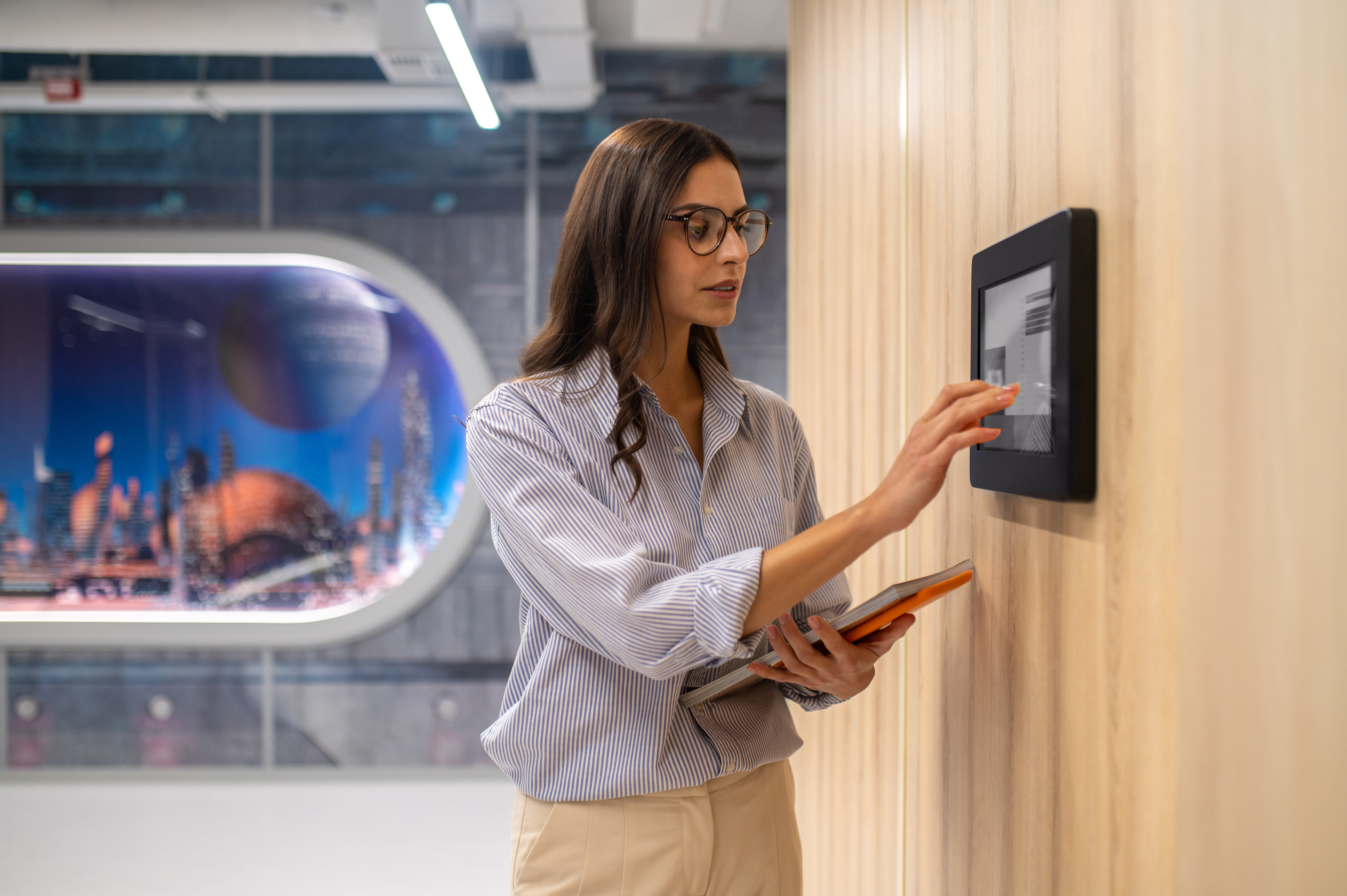 Control panel operation in corridor