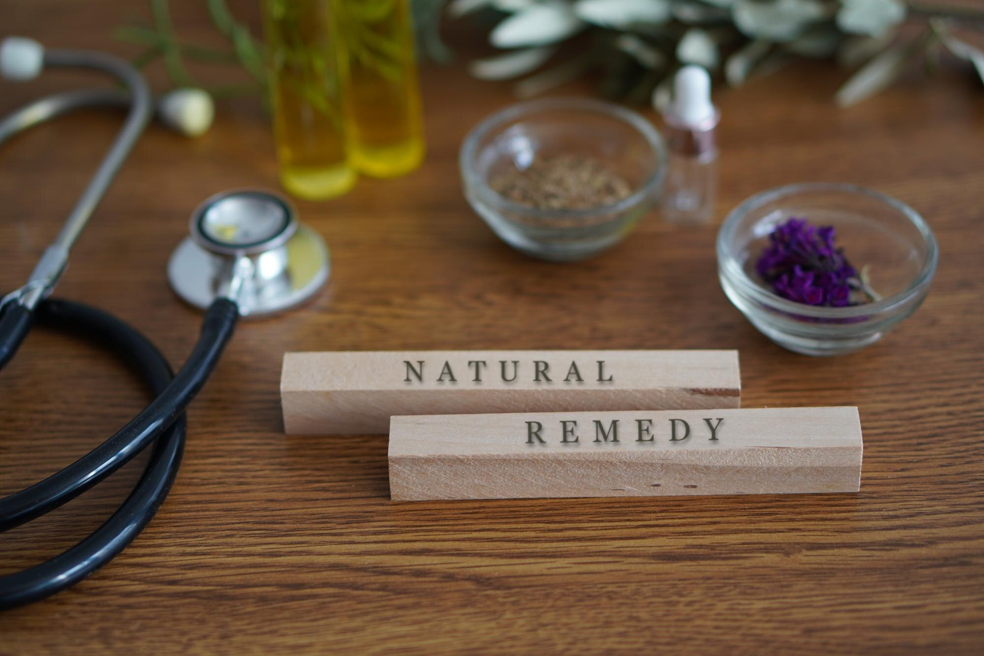 Words Natural Remedy Written On Wooden Blocks On A A2D2Ee1Bb0C4D6Ea2760