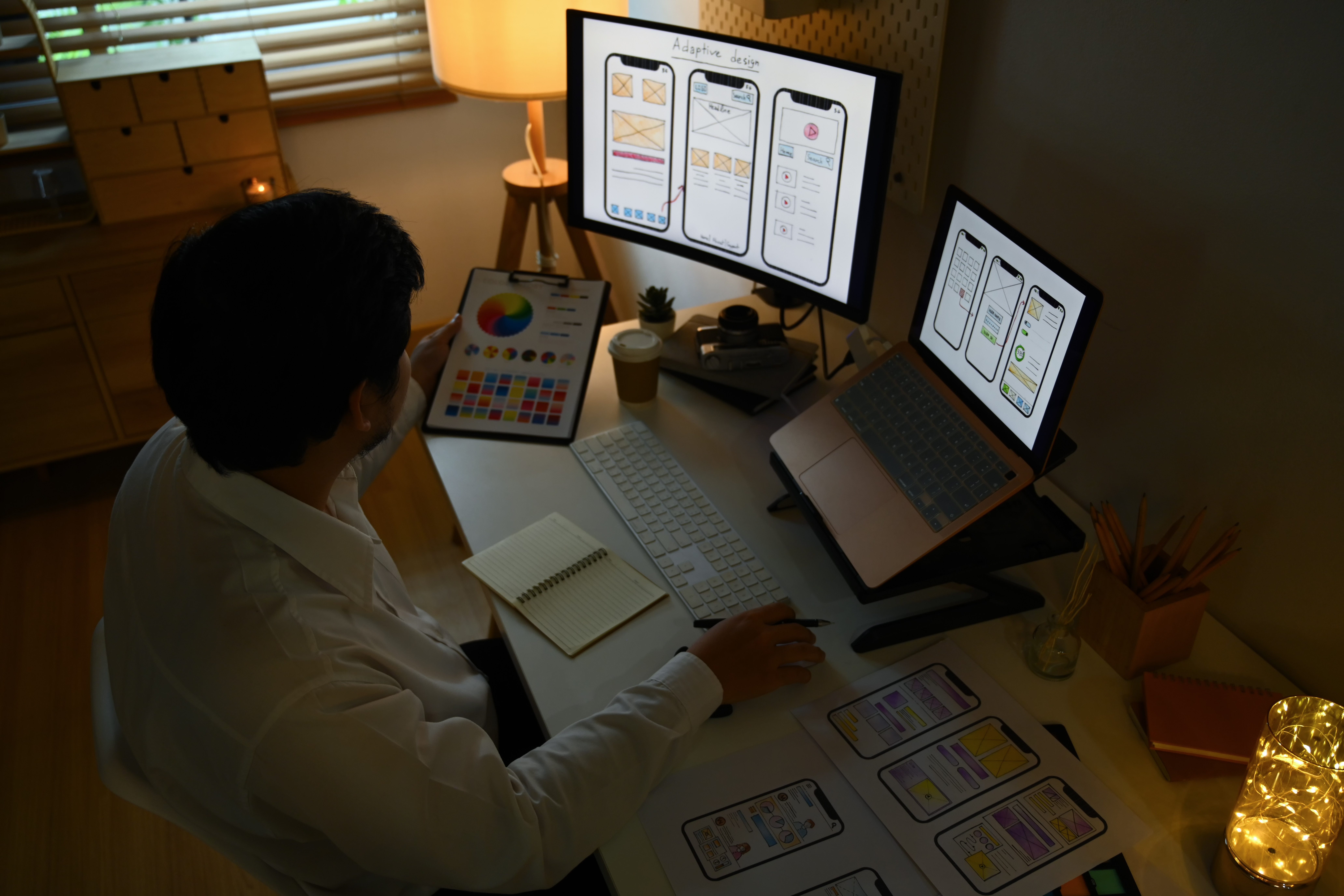 Mastering UX and UI: Elevate Your User Journey with Defyn Digital 27 young asian male designer working on mobile applic cde4a82983612da57e8d