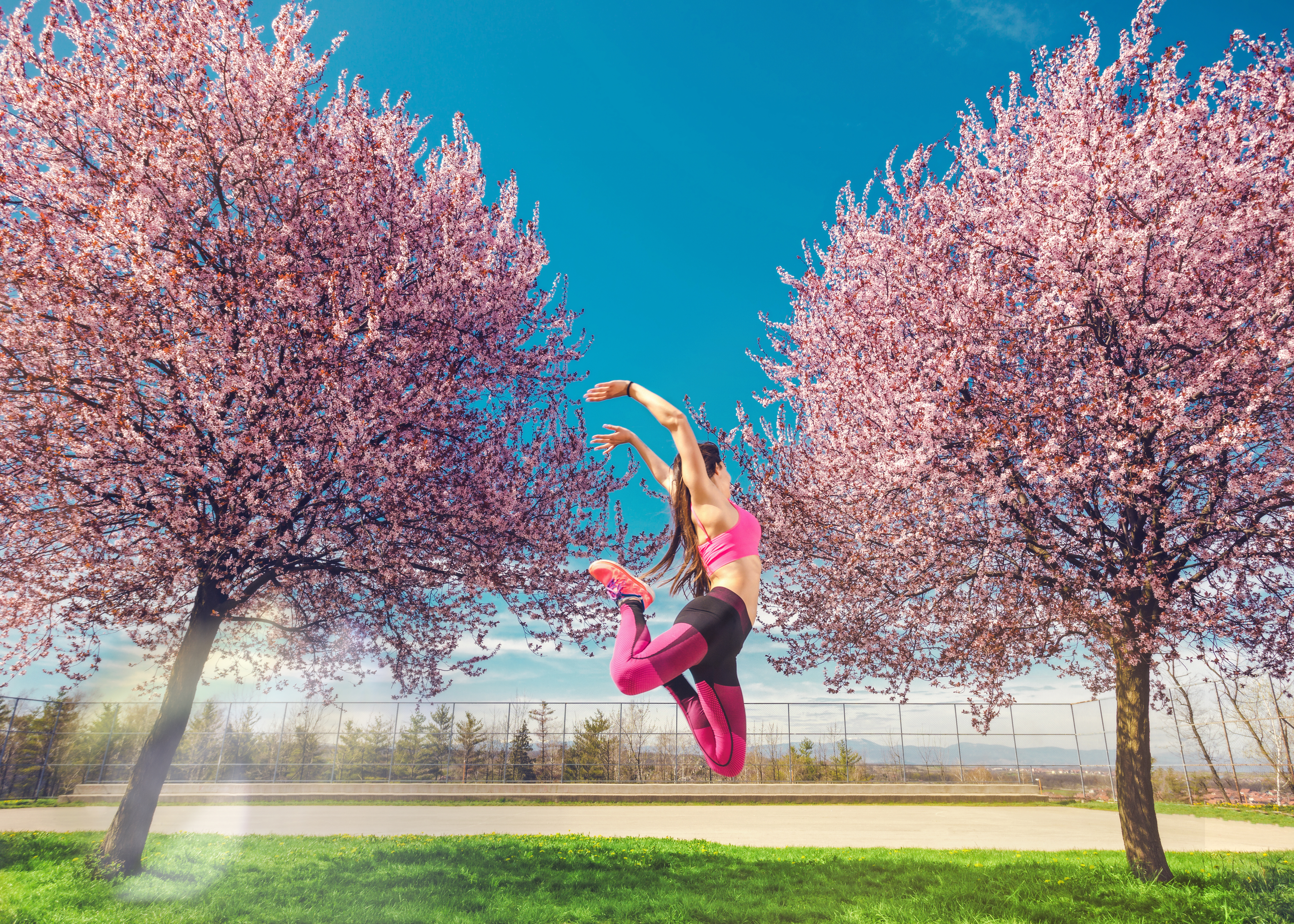 young athlete female running and jumping outdoor 5ee0f57d27573ffb9a0c