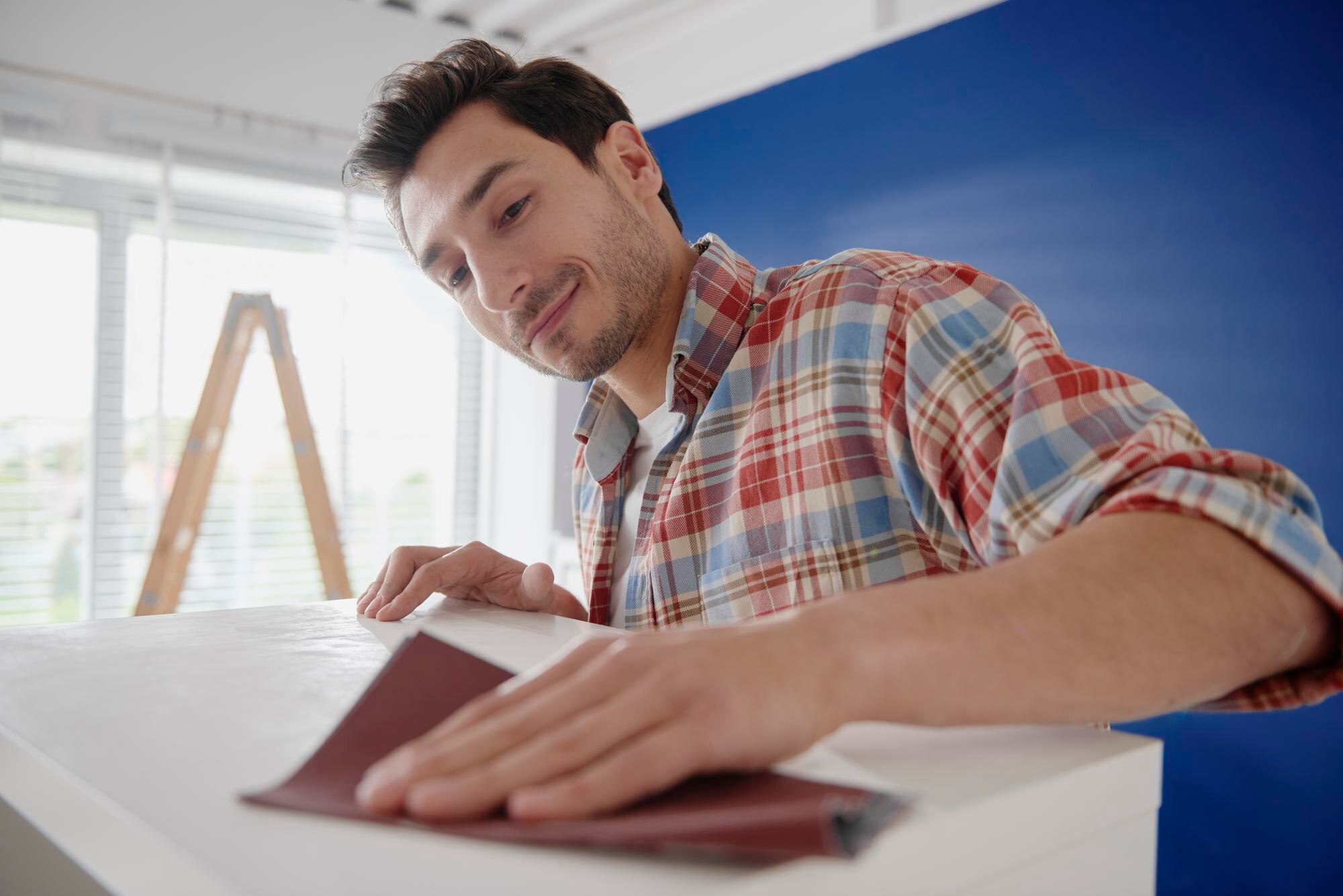 Cheap plastic sheets cost more: The hidden costs in construction and DIY 2 young man renovating old furniture f7f3e800f9969171ccbd