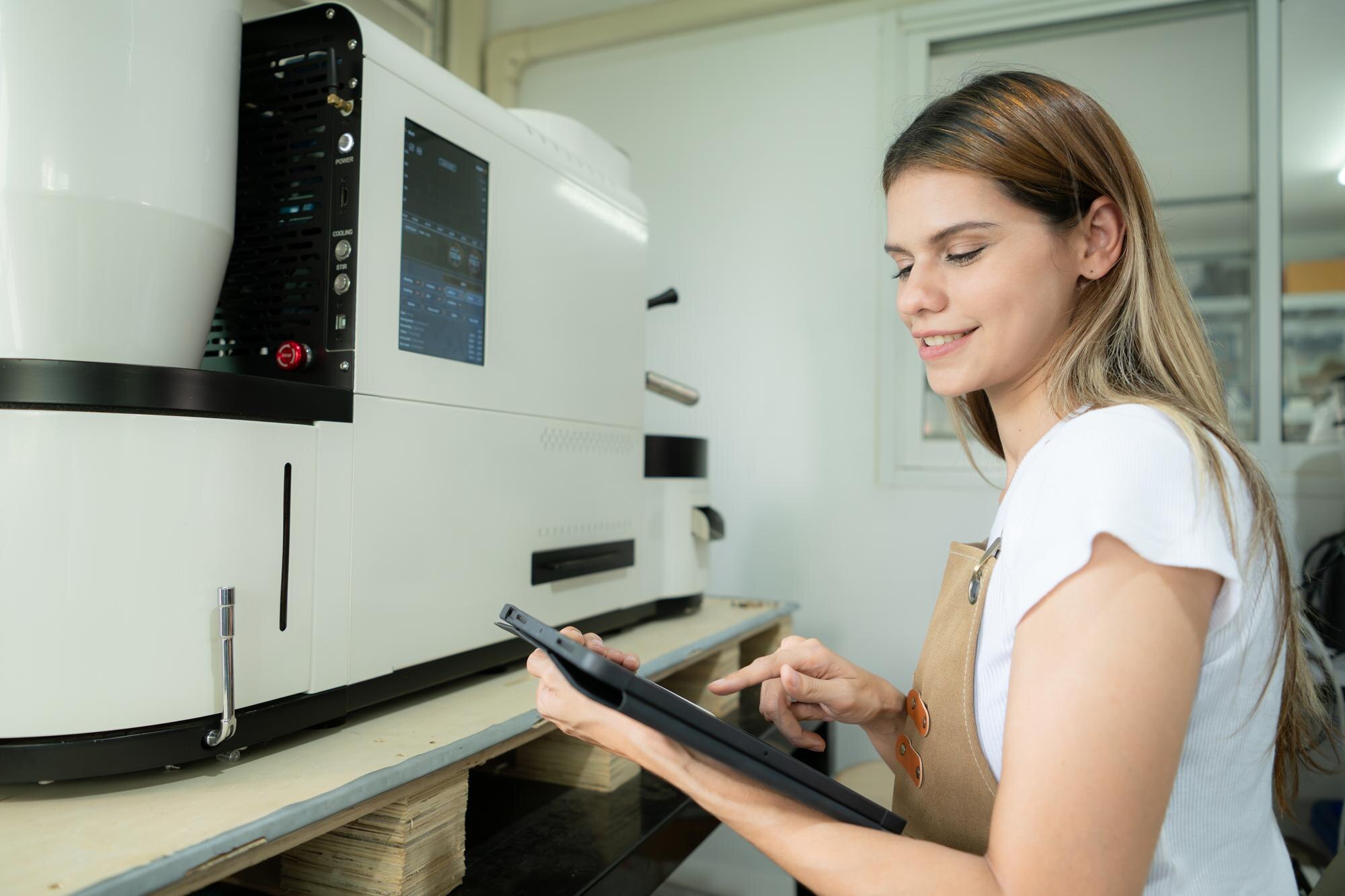 Thermoforming 101: How it works and where it fits in Australian manufacturing 3 young woman in apron using digital tablet for chec 777d7ab3c2ea21912755